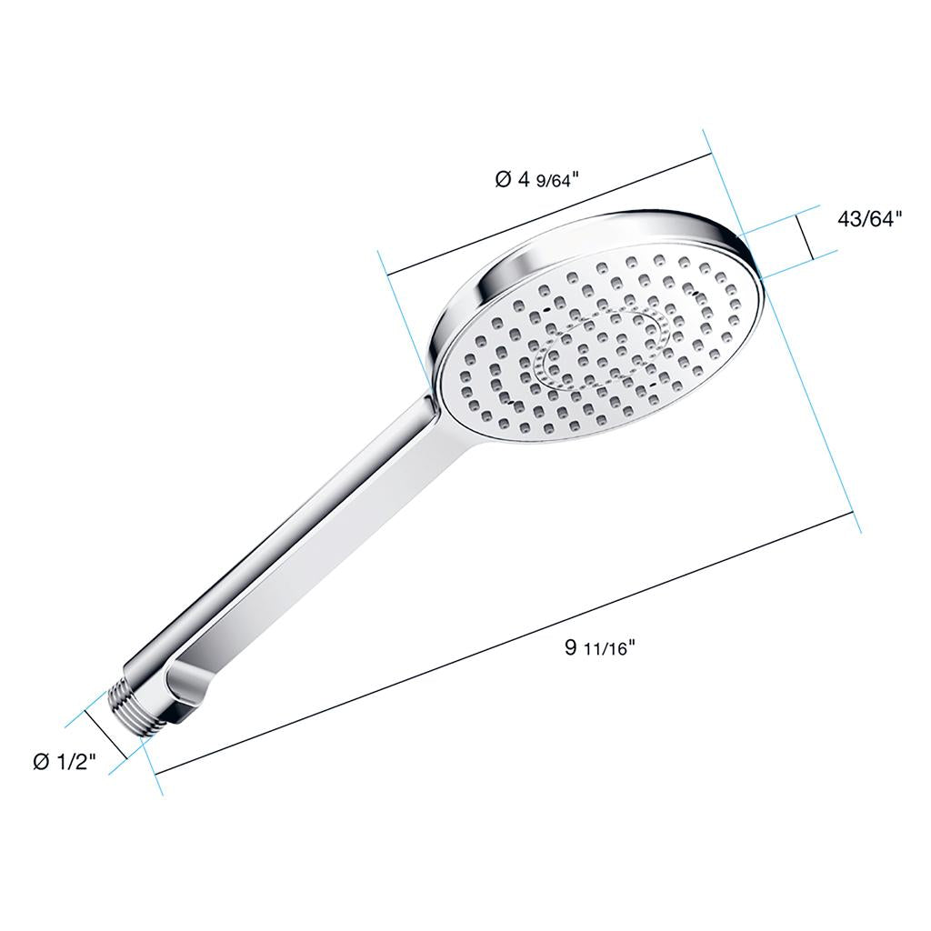 in2aqua hand shower, 4 1/4", 1-spray