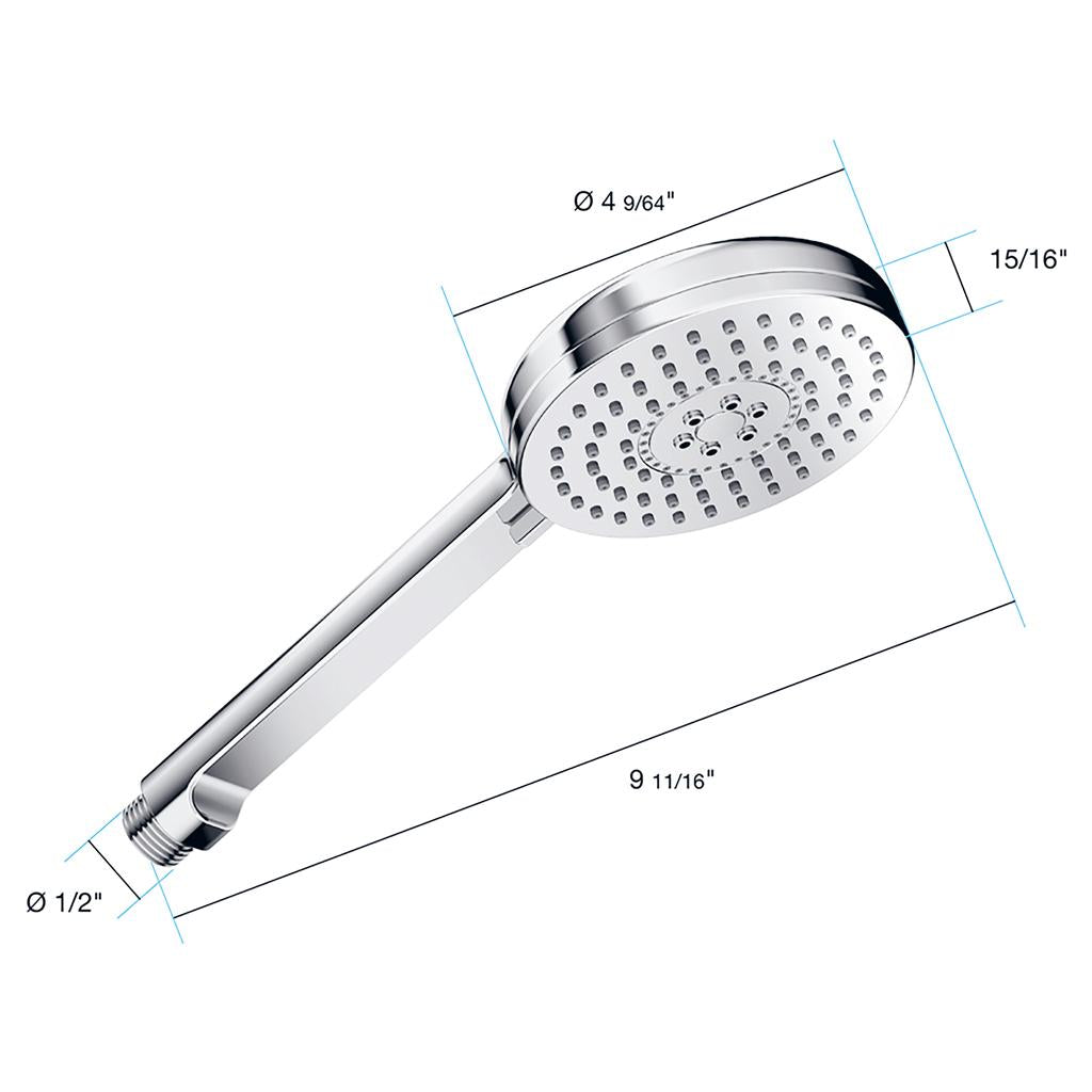in2aqua hand shower, 4 1/4", 2-spray