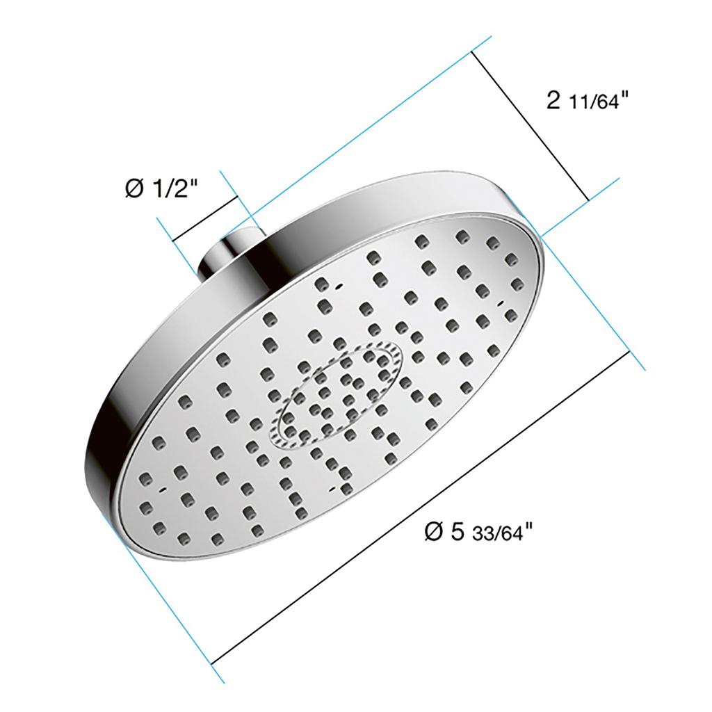 in2aqua shower head, 5 1/2", 1-spray