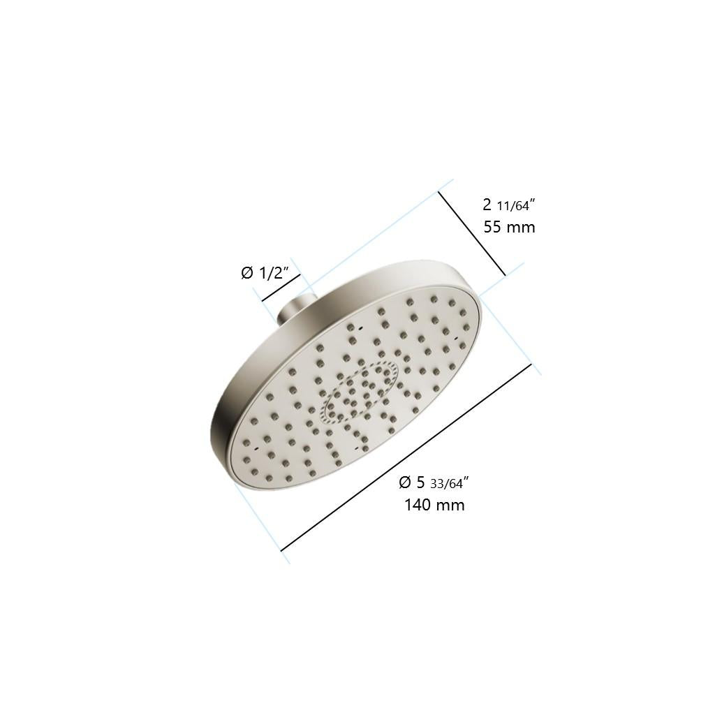 in2aqua shower head, 5 1/2", 1-spray