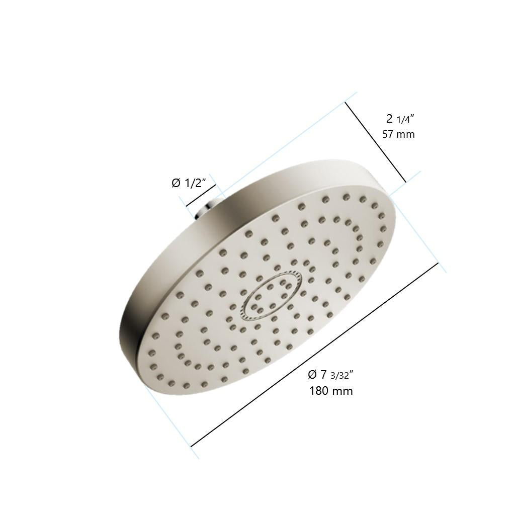 in2aqua shower head, 7", 1-spray