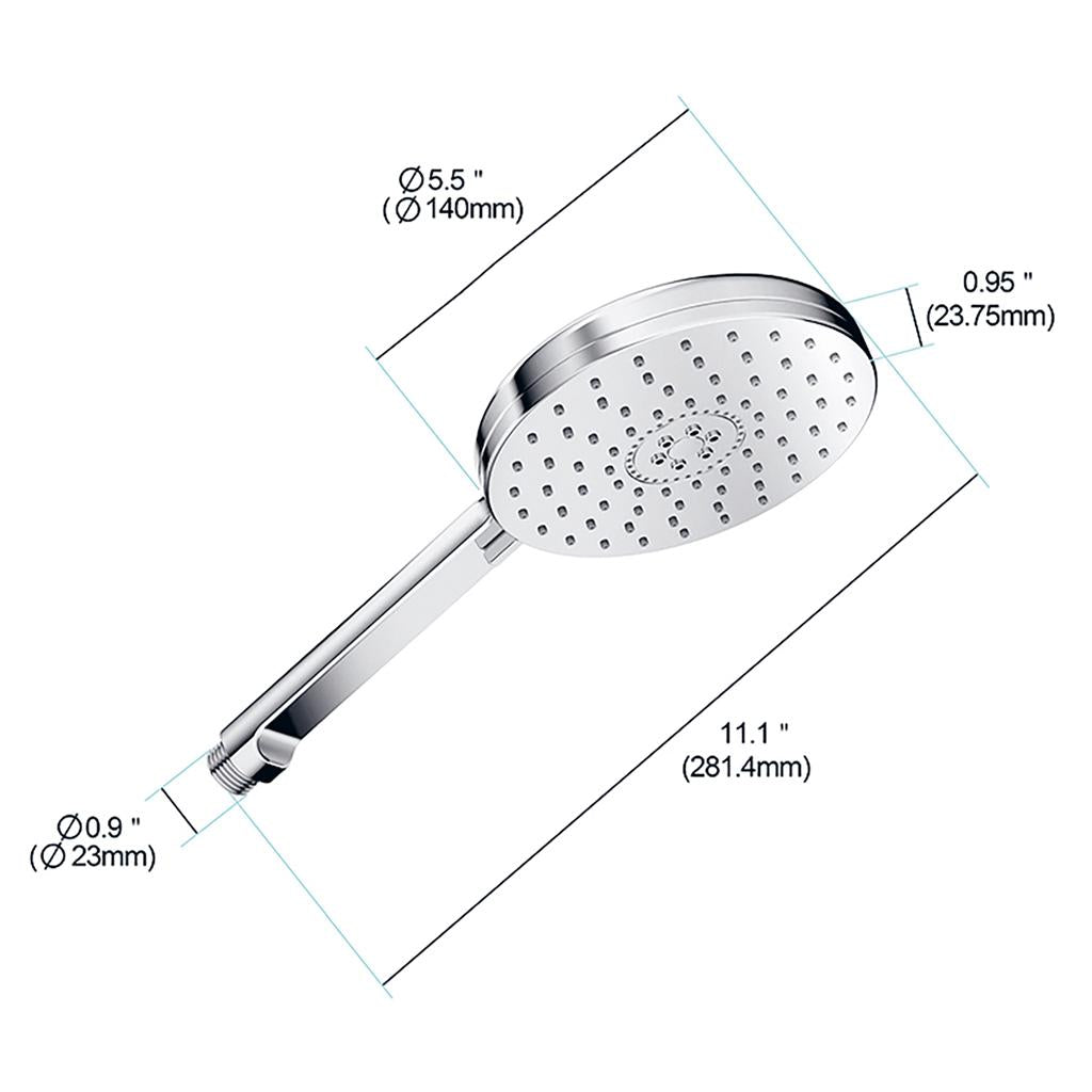 in2aqua hand shower, 5 1/2", 2-spray