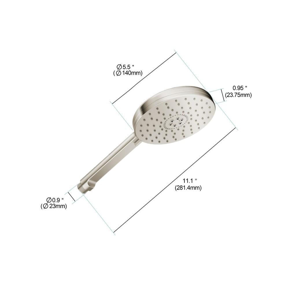 in2aqua hand shower, 5 1/2", 2-spray