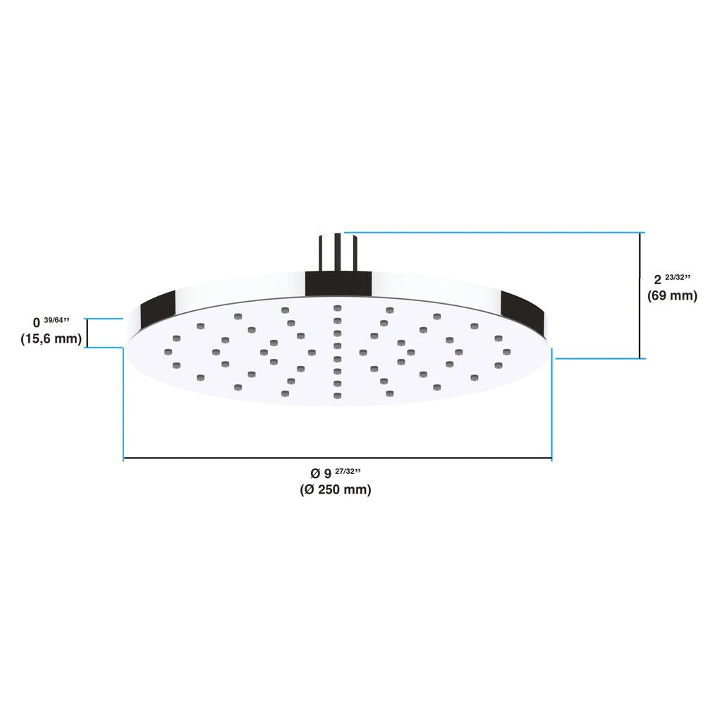 in2aqua shower head, 10"