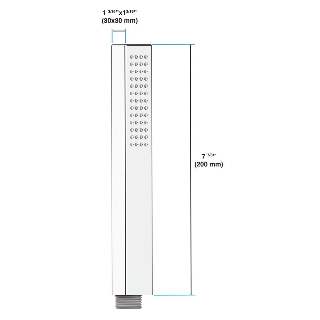in2aqua square hand shower stick
