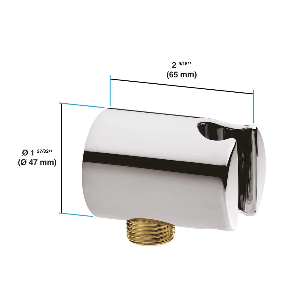 in2aqua wall outlet with fixed hand shower holder