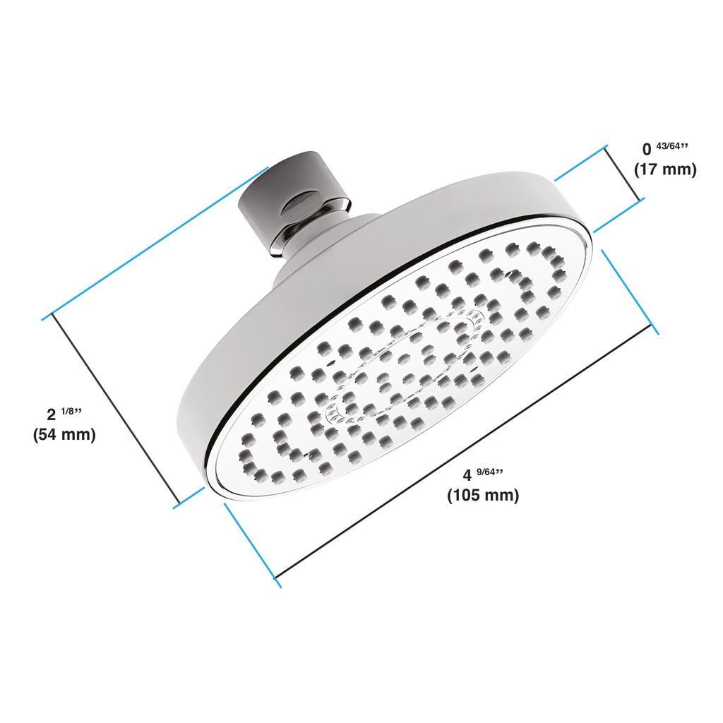 in2aqua shower head, 4", 1-spray