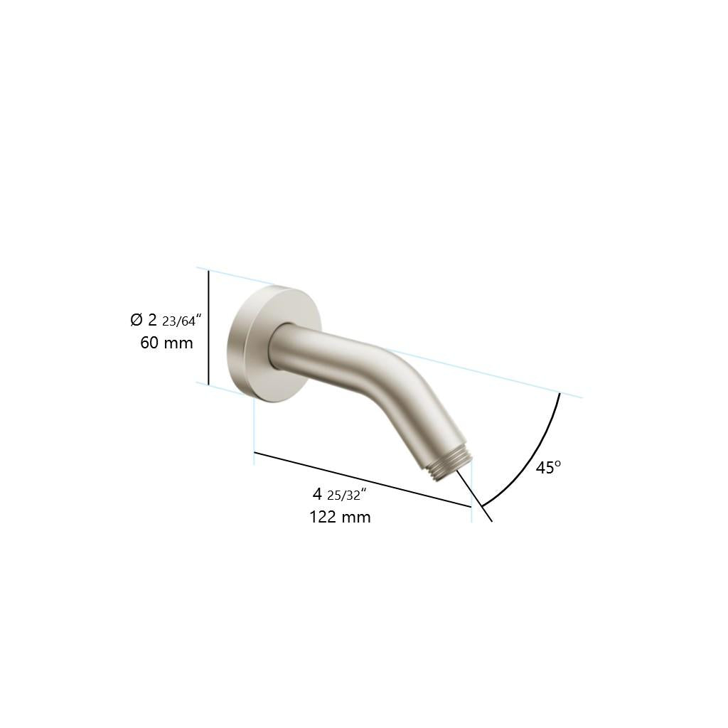 in2aqua shower arm, 4"