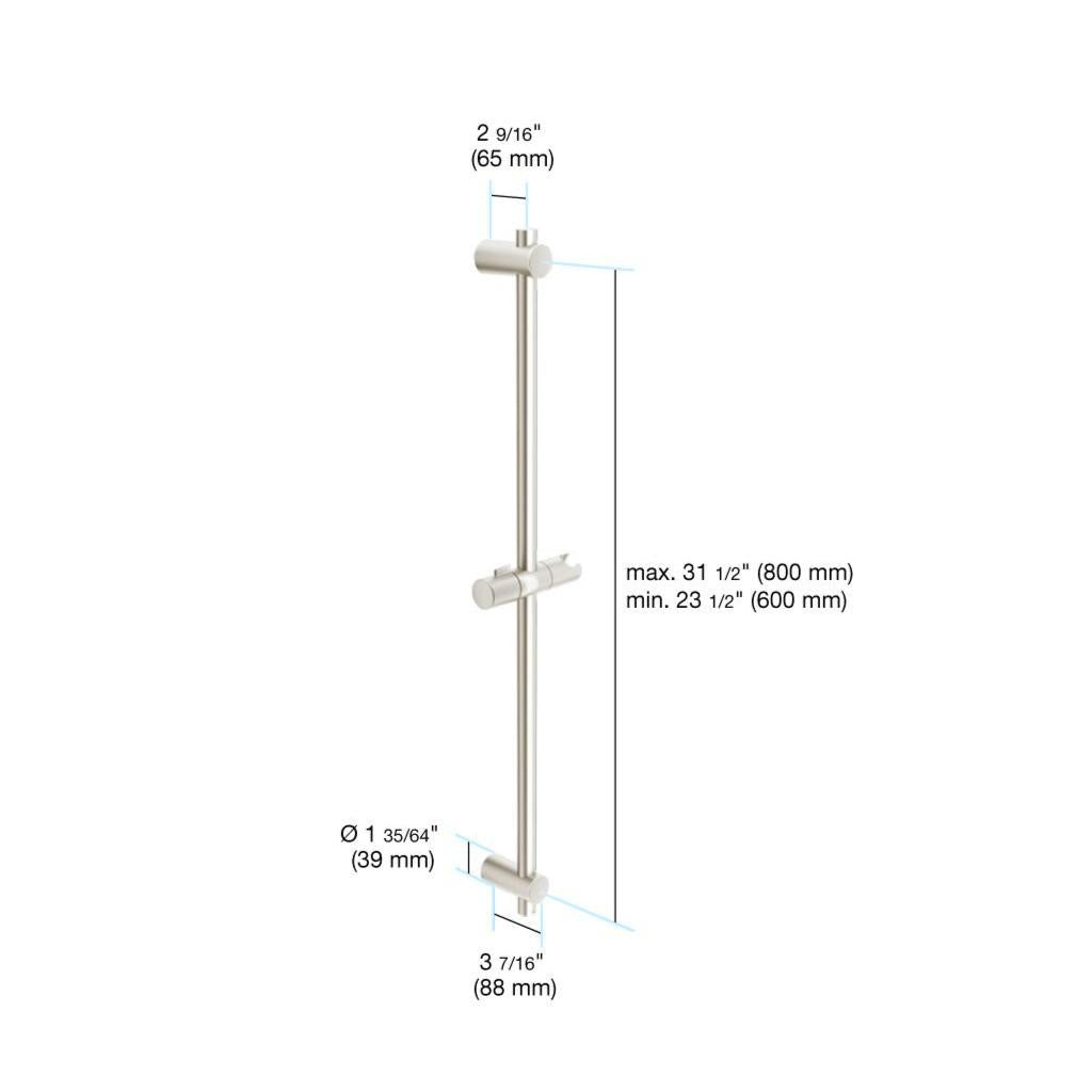 in2aqua adjustable wall bar, 23 1/2" up to 31 1/2"