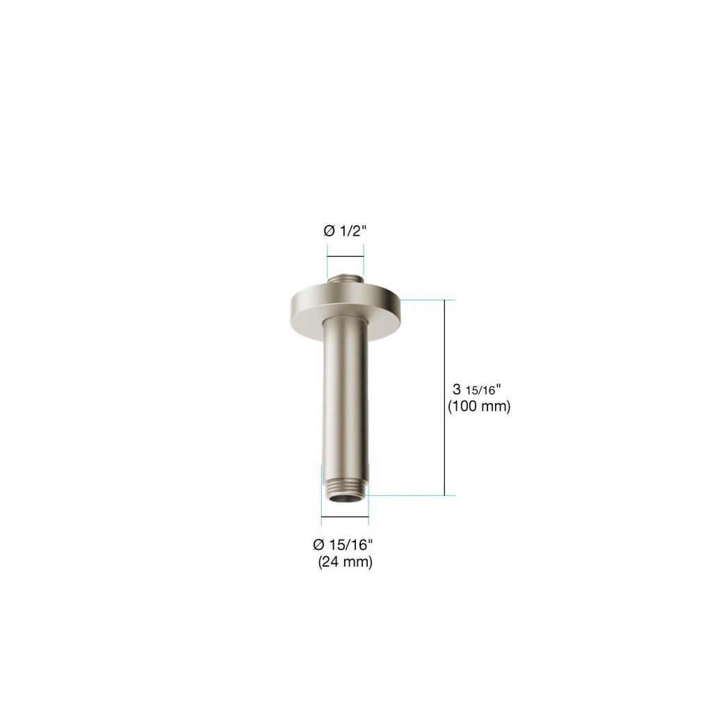 in2aqua ceiling shower arm, 4"