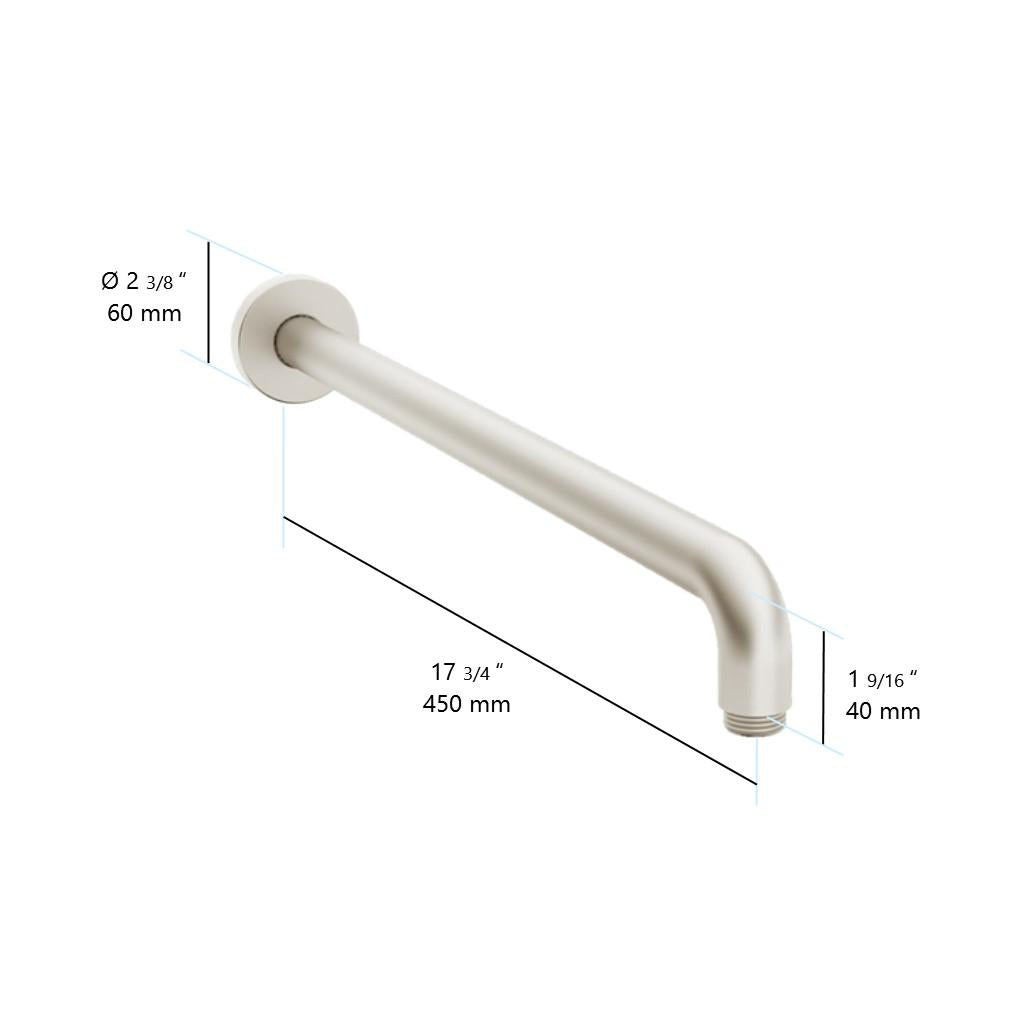 in2aqua shower arm XL, 17 3/4"