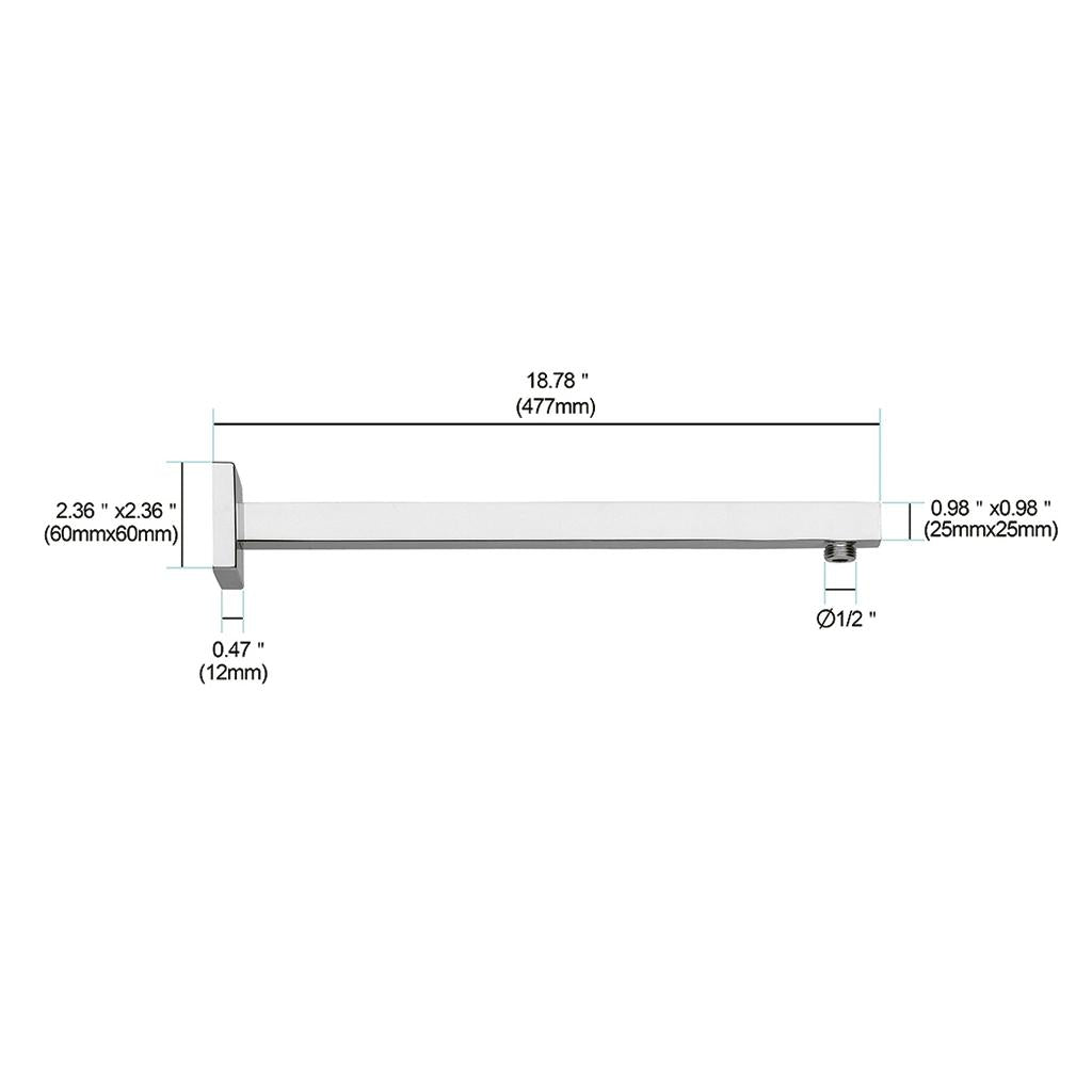 in2aqua Urban X  shower arm XL, 18"