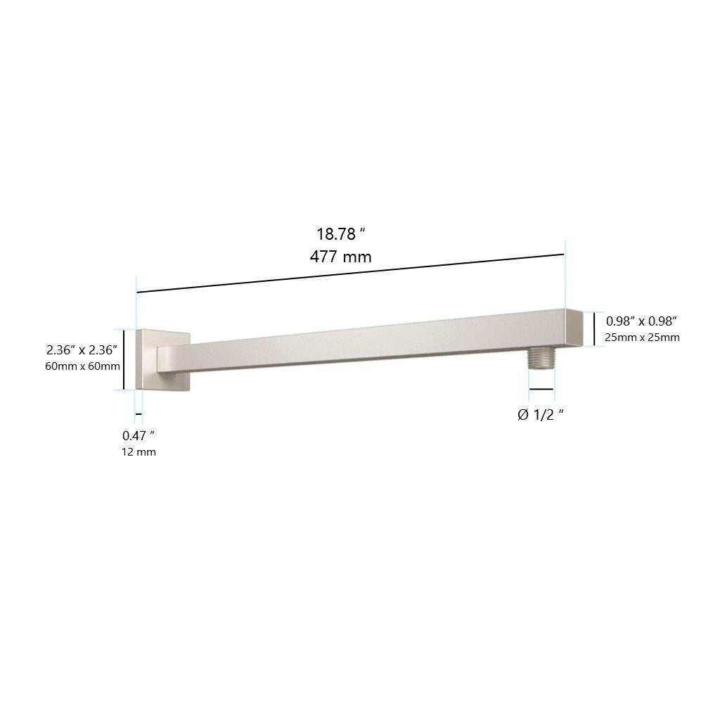 in2aqua Urban X  shower arm XL, 18"