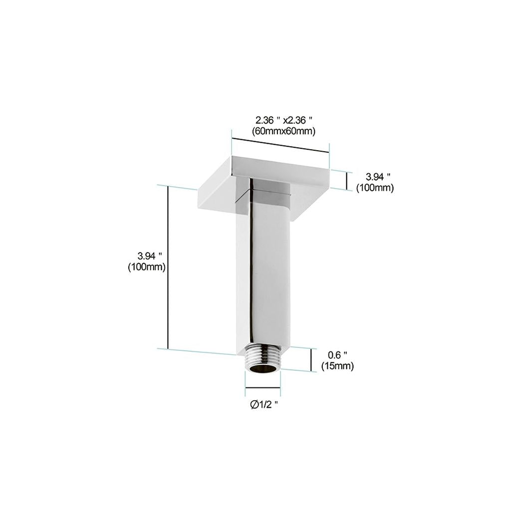 in2aqua Urban X ceiling shower arm, 4"
