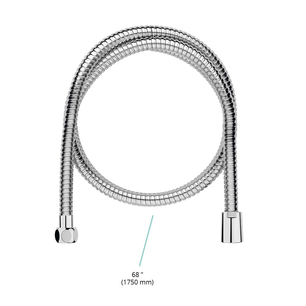 in2aqua metal shower hose, 68" inches