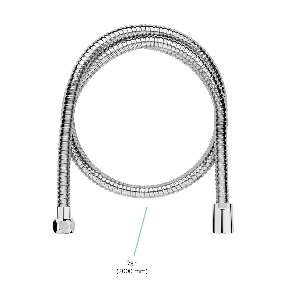 in2aqua metal shower hose, 78" inches