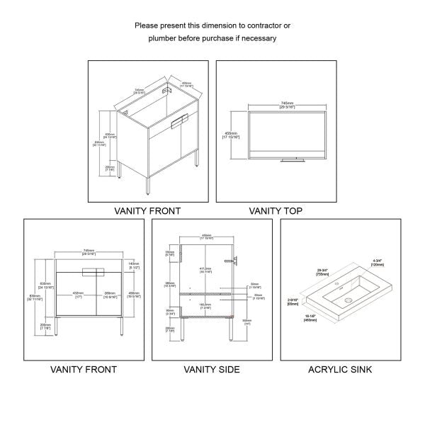 Bari 30" Vanity