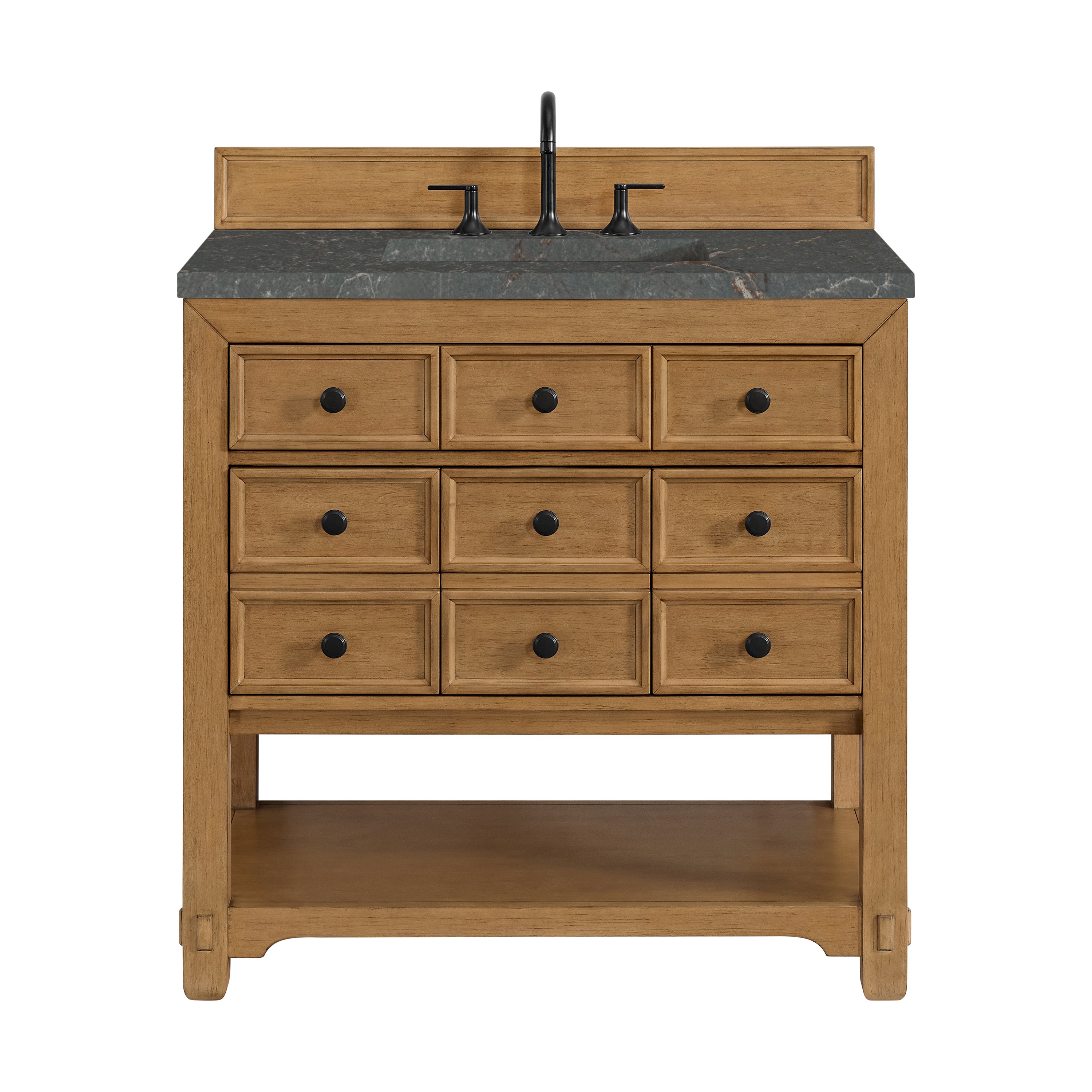 James Martin Malibu 36" Single Vanity in Amber Birch with 3cm Countertop