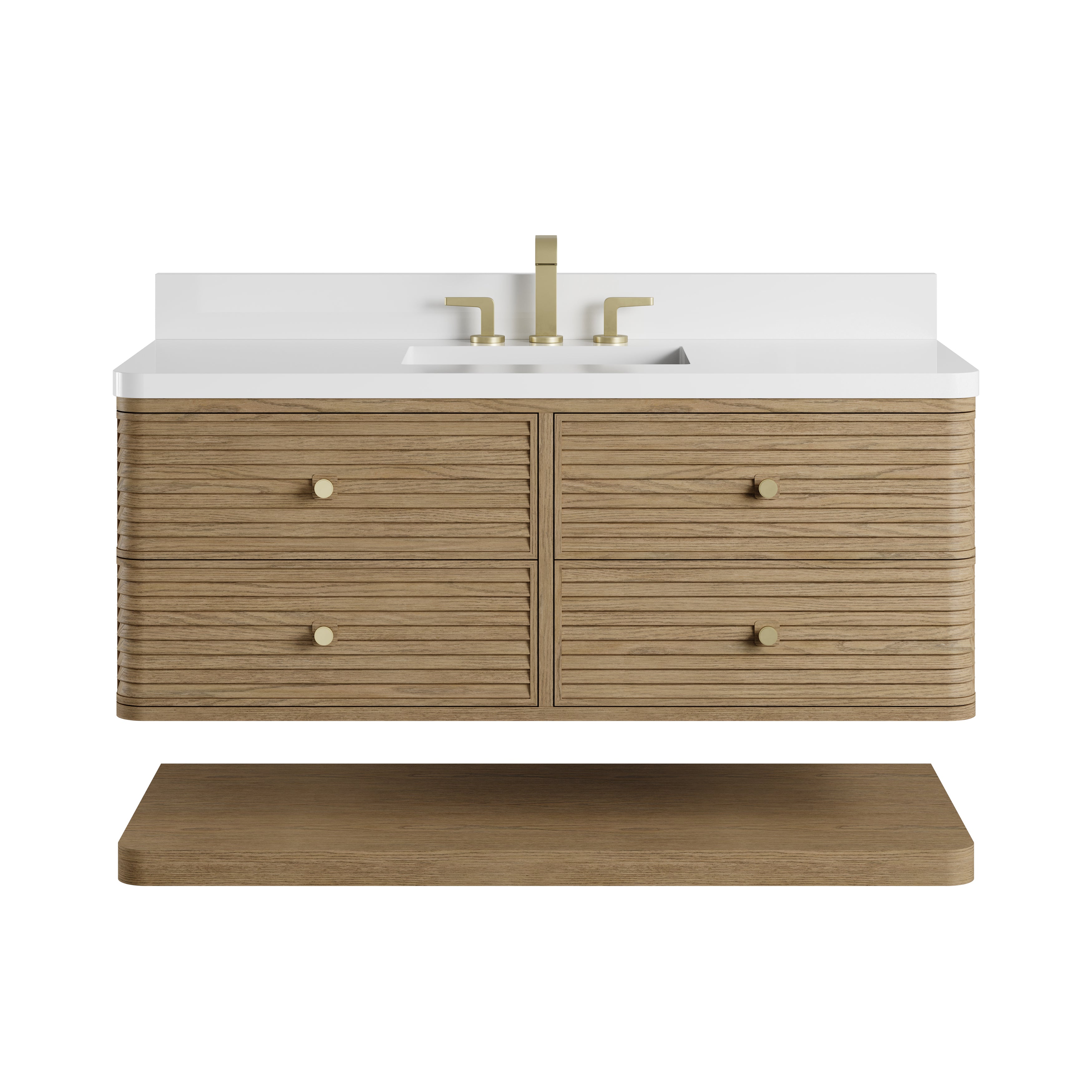 James Martin Allamari 48" Single Vanity in Dune Mist with 3cm Countertop