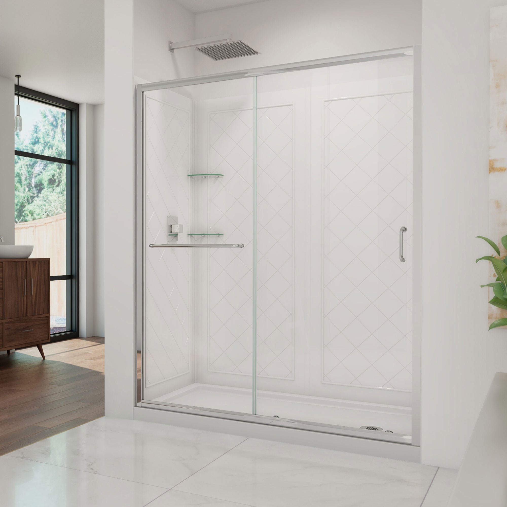 DreamLine Infinity-Z 60" W Shower Door Kit