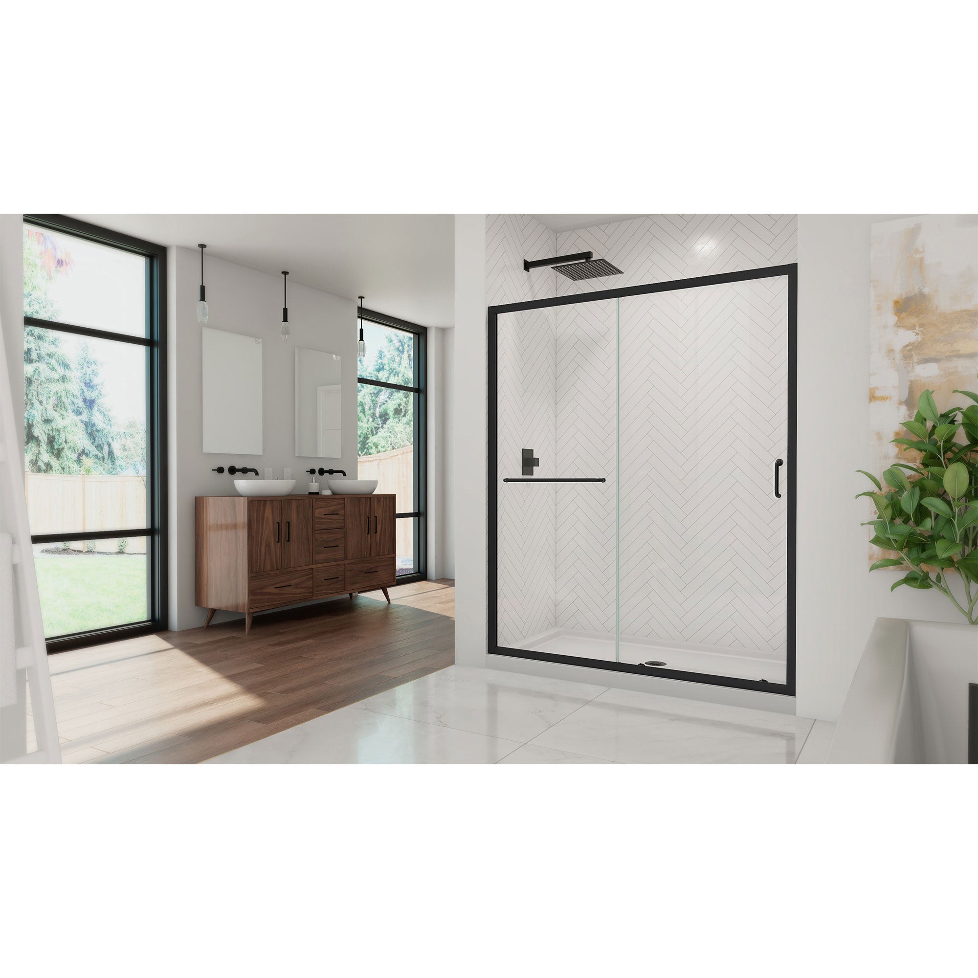 DreamLine Infinity-Z 60" W Shower Door and Base