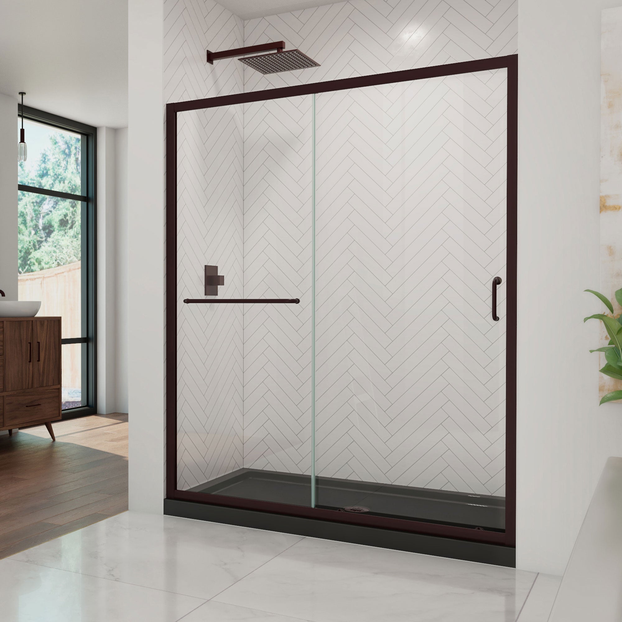 DreamLine Infinity-Z 60" W Shower Door and Base