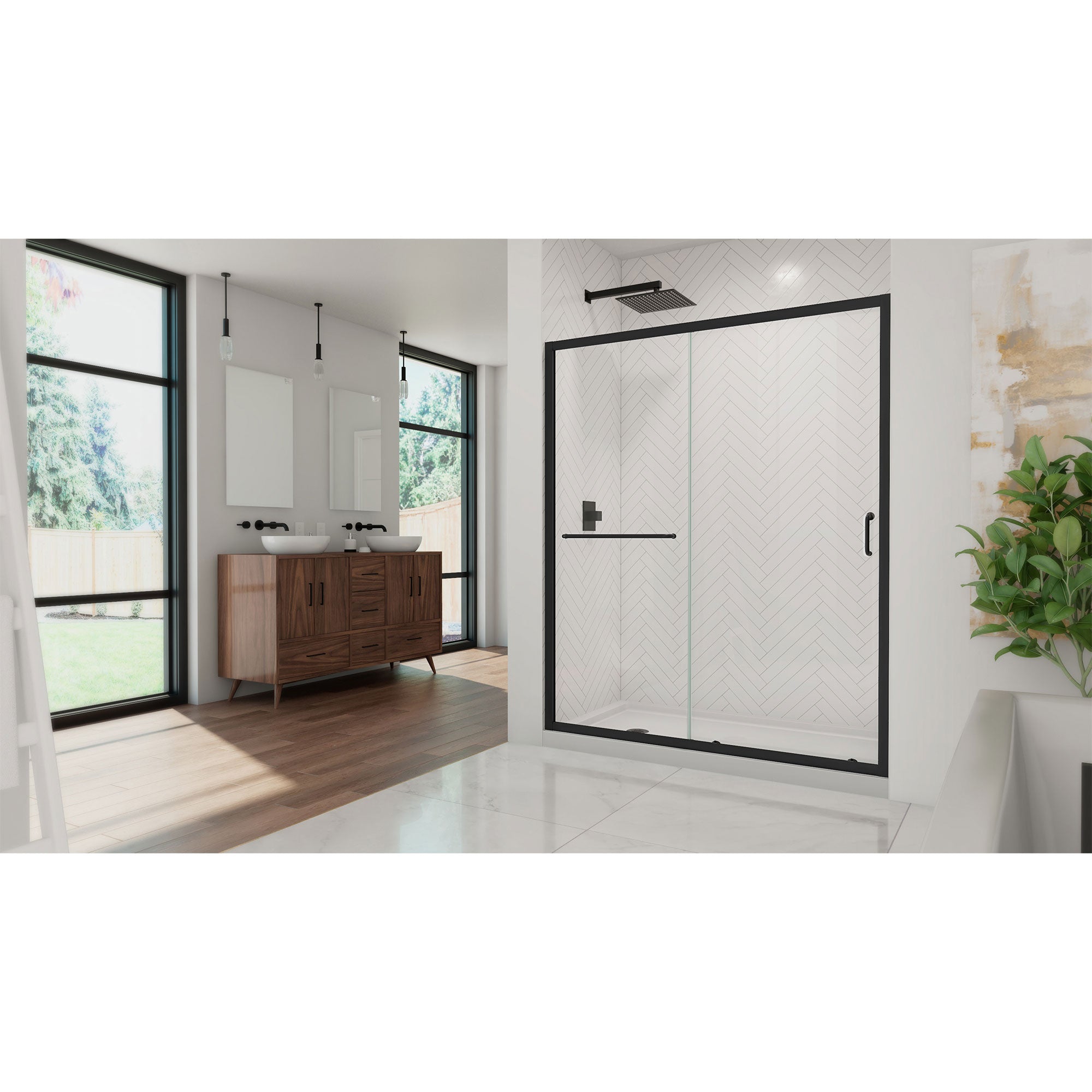DreamLine Infinity-Z 60" W Shower Door and Base