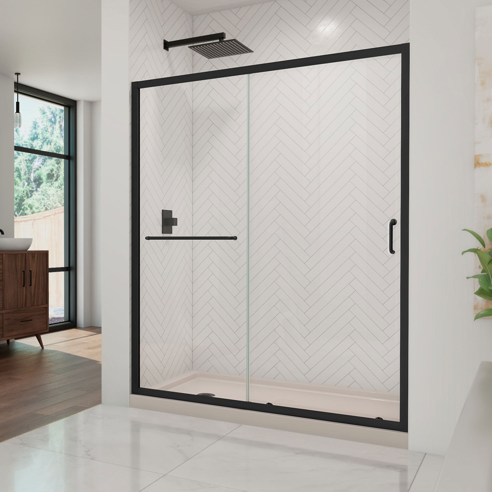 DreamLine Infinity-Z 60" W Shower Door and Base