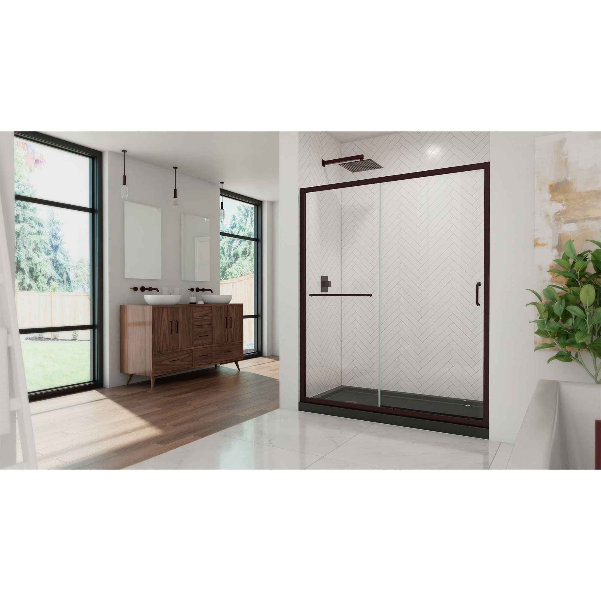 DreamLine Infinity-Z 60" W Shower Door and Base