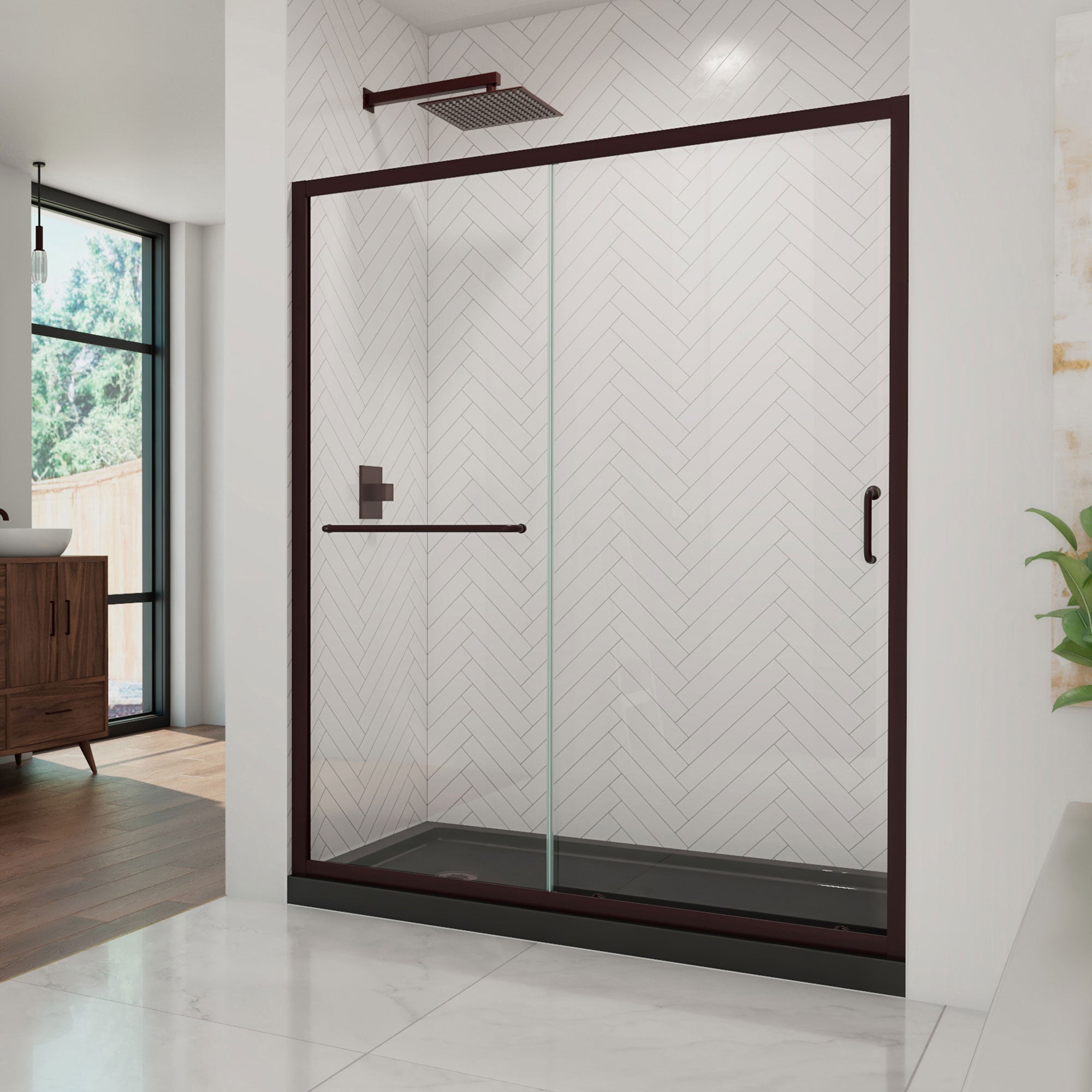 DreamLine Infinity-Z 60" W Shower Door and Base