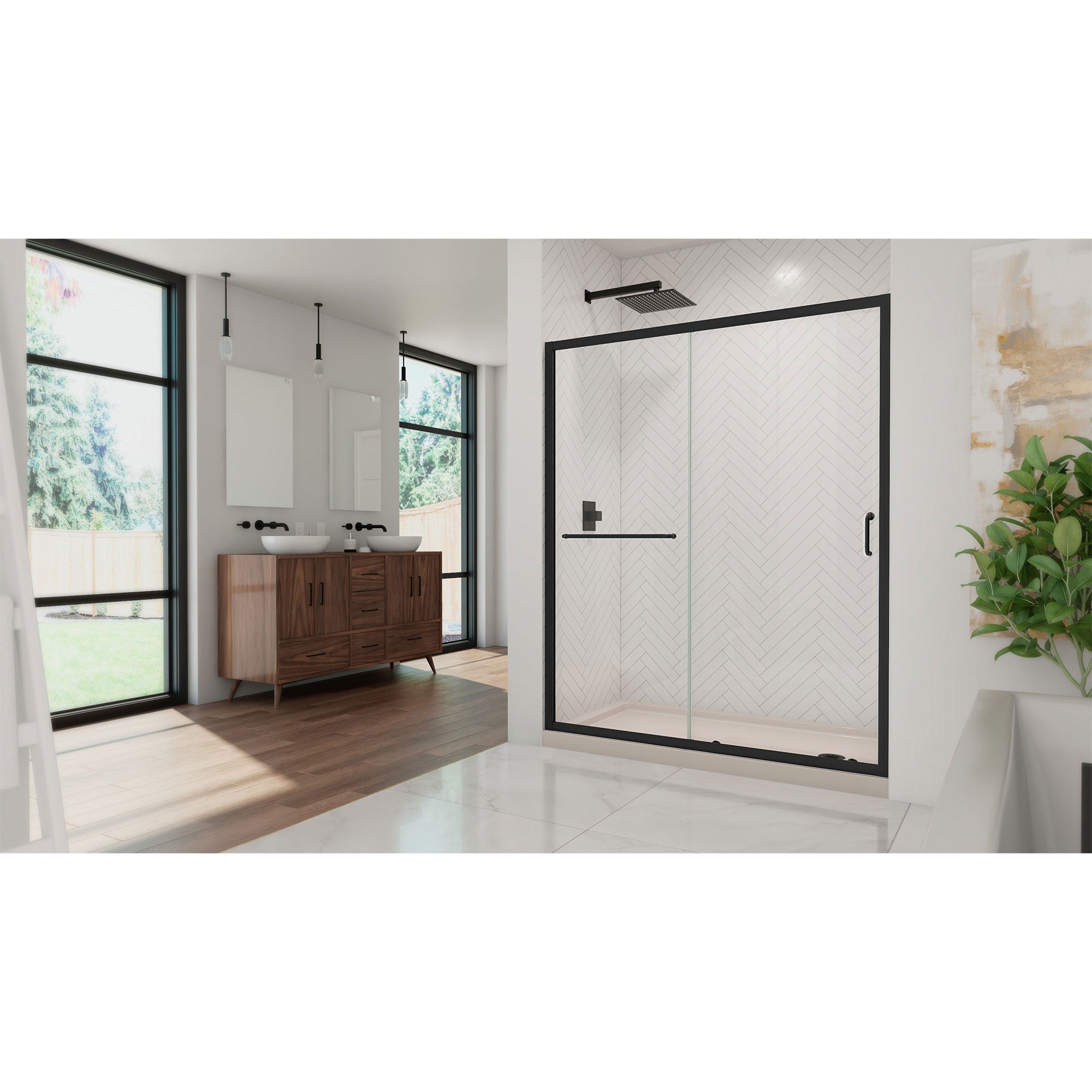DreamLine Infinity-Z 60" W Shower Door and Base