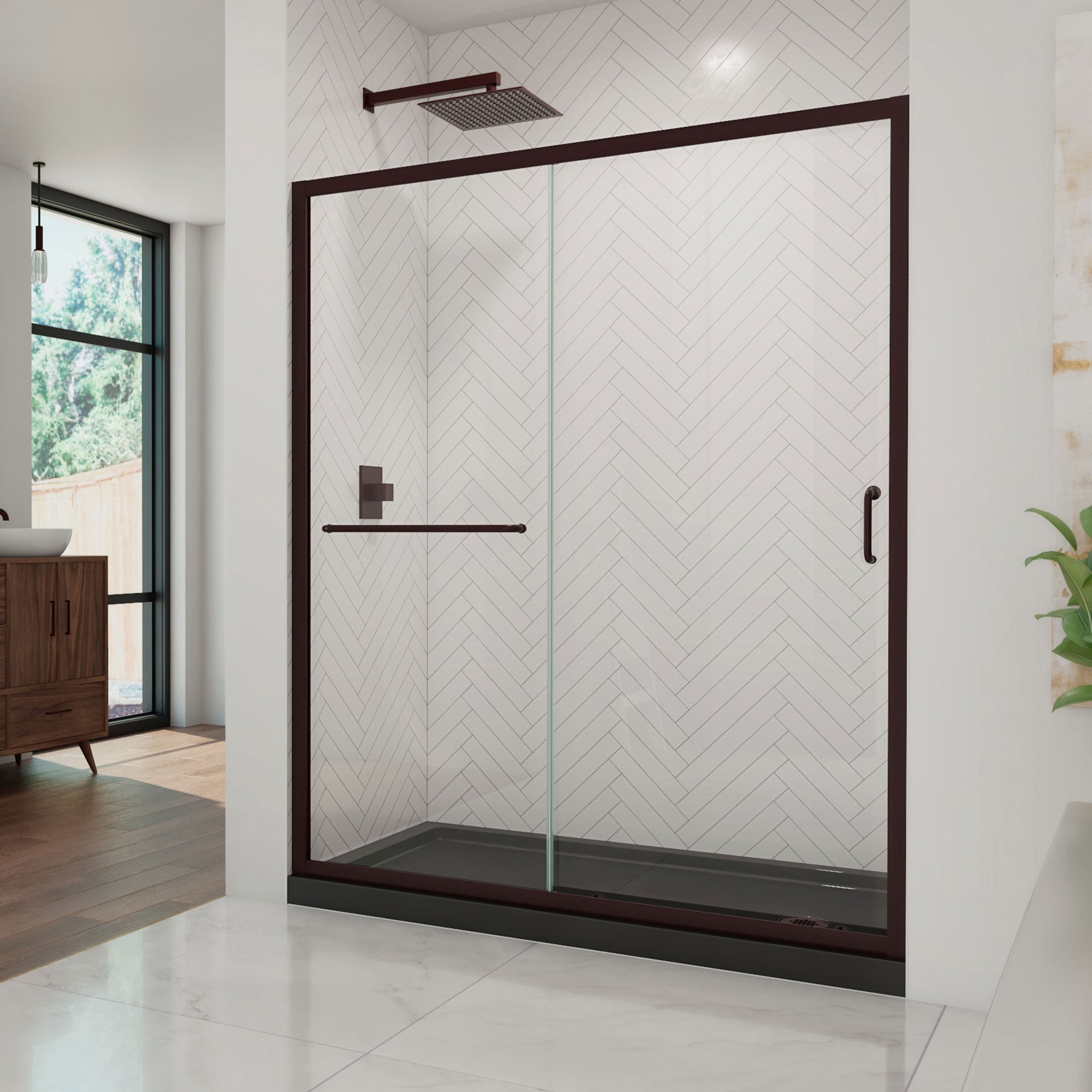 DreamLine Infinity-Z 60" W Shower Door and Base