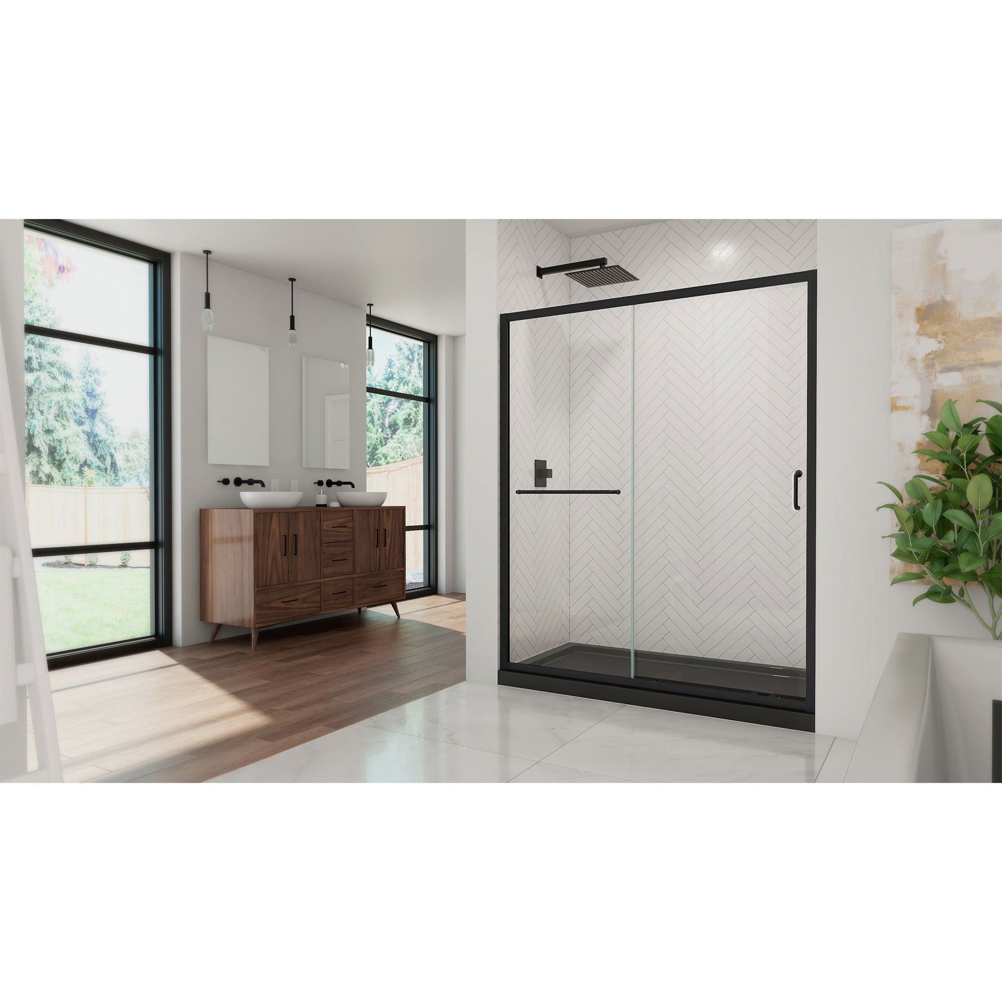 DreamLine Infinity-Z 60" W Shower Door and Base