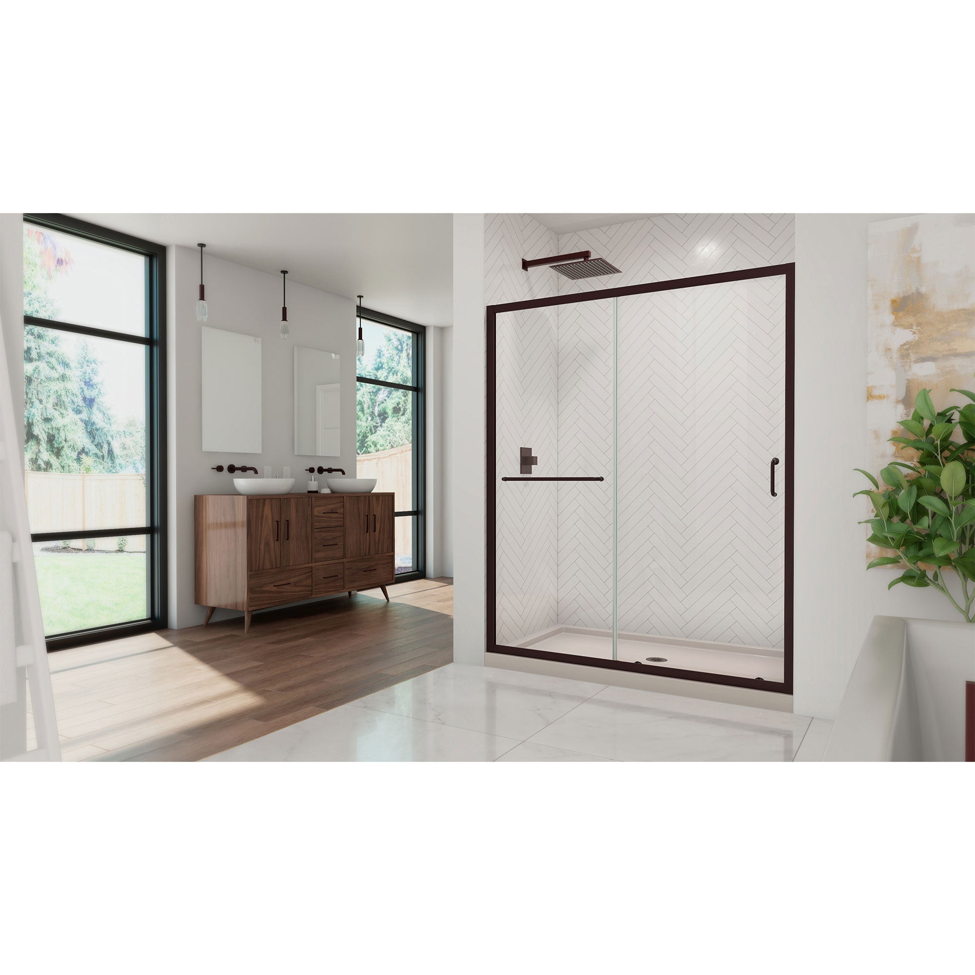 DreamLine Infinity-Z 60" W Shower Door and Base