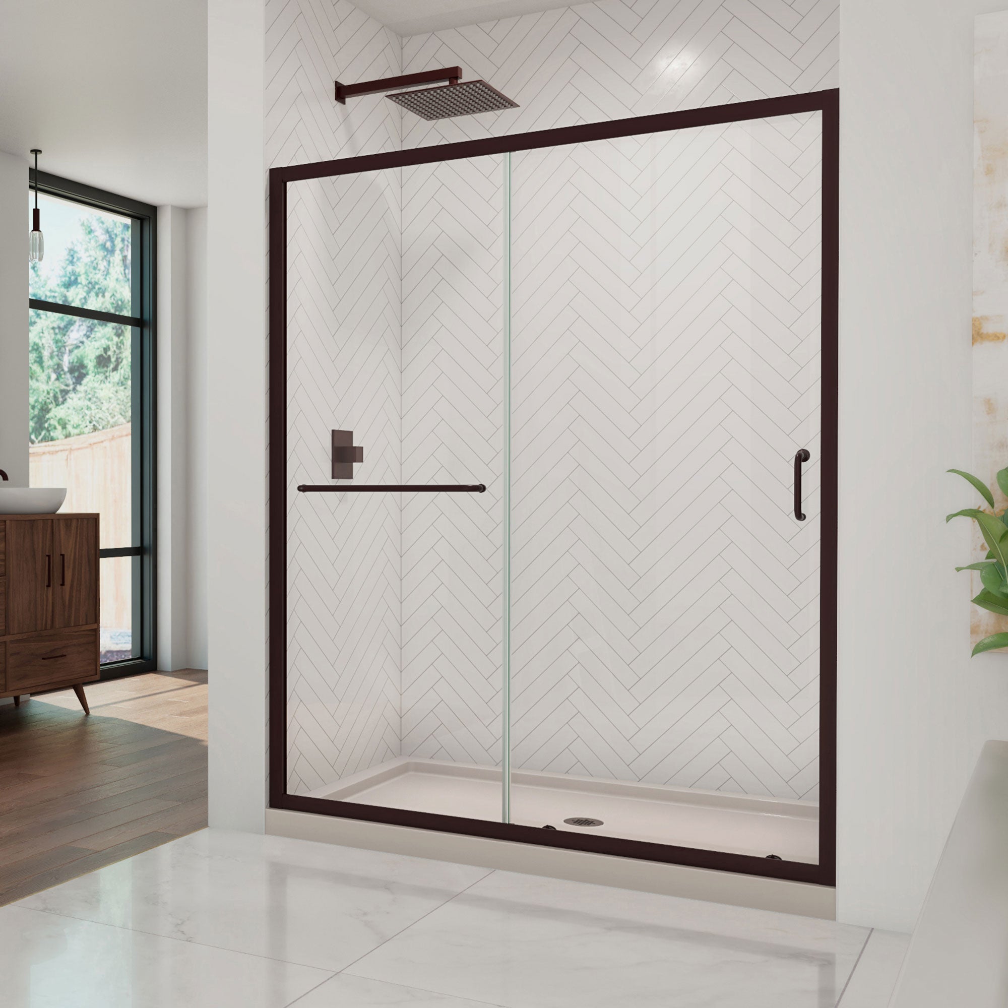 DreamLine Infinity-Z 60" W Shower Door and Base