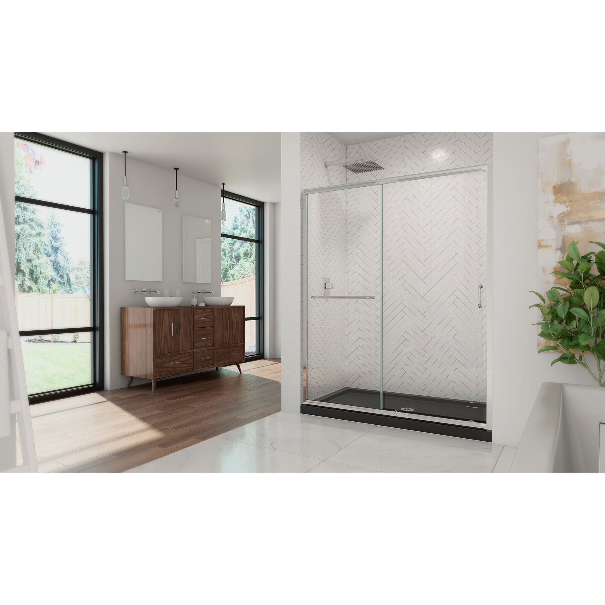 DreamLine Infinity-Z 60" W Shower Door and Base
