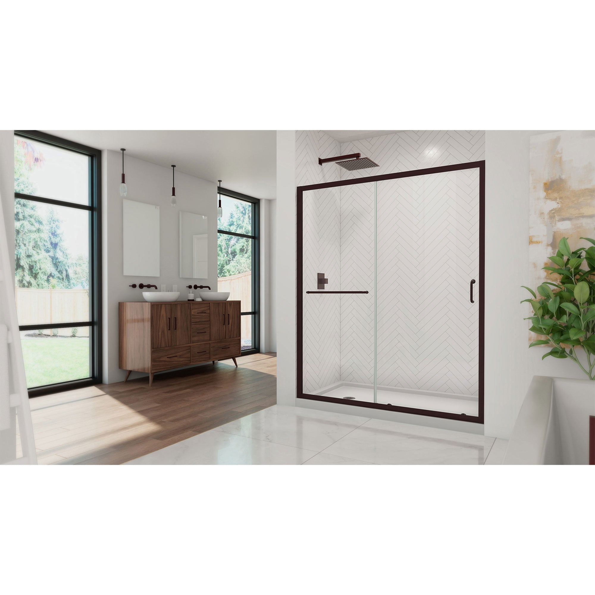 DreamLine Infinity-Z 60" W Shower Door and Base