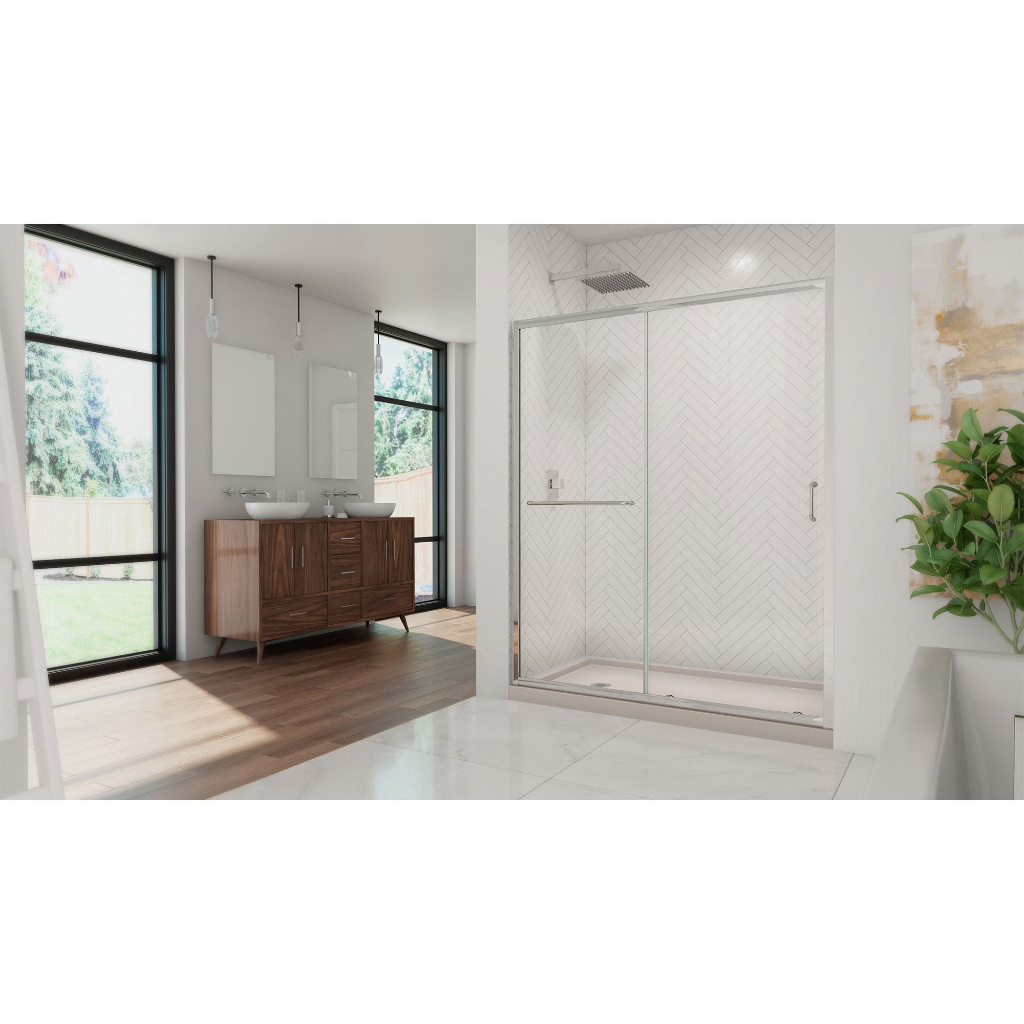 DreamLine Infinity-Z 60" W Shower Door and Base