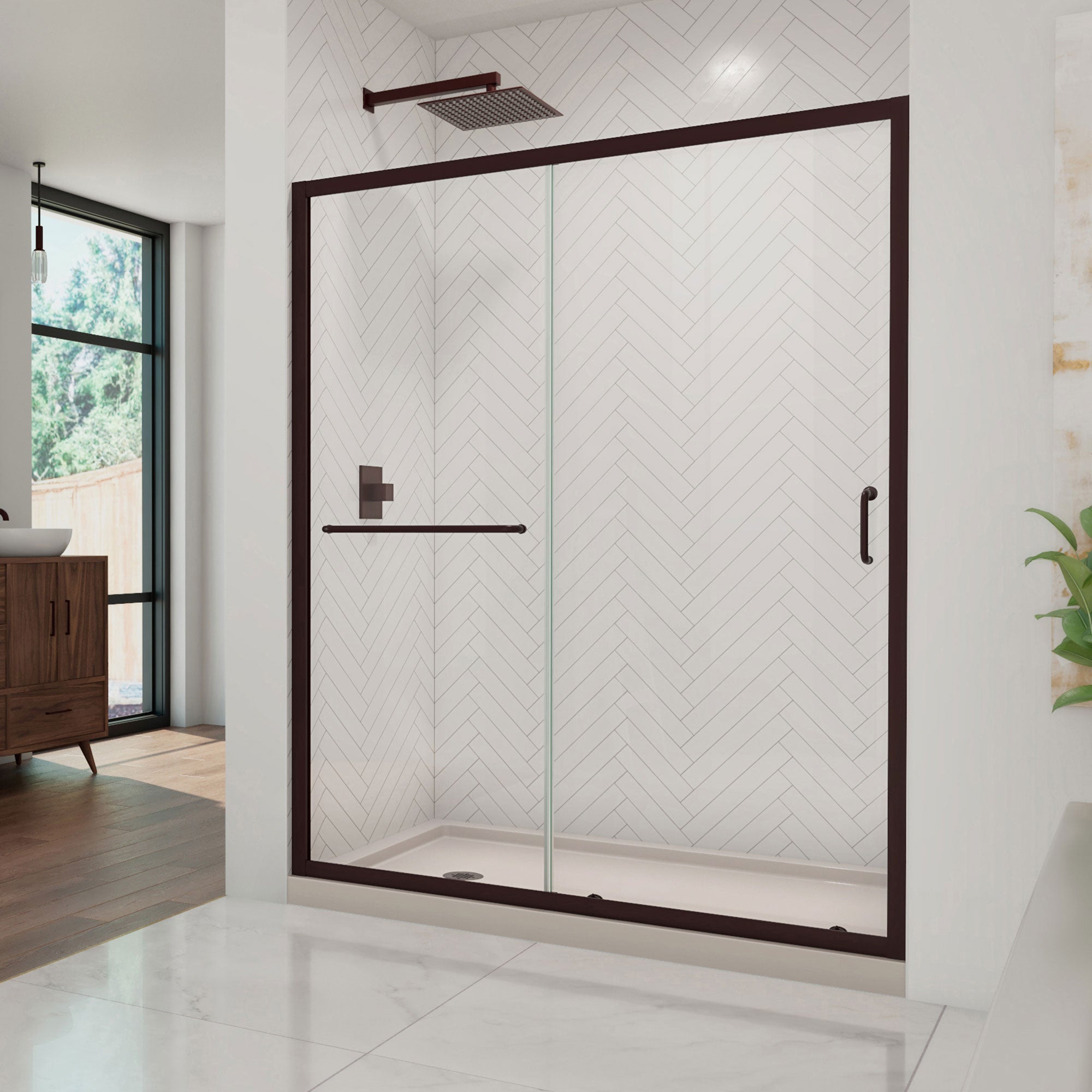 DreamLine Infinity-Z 60" W Shower Door and Base