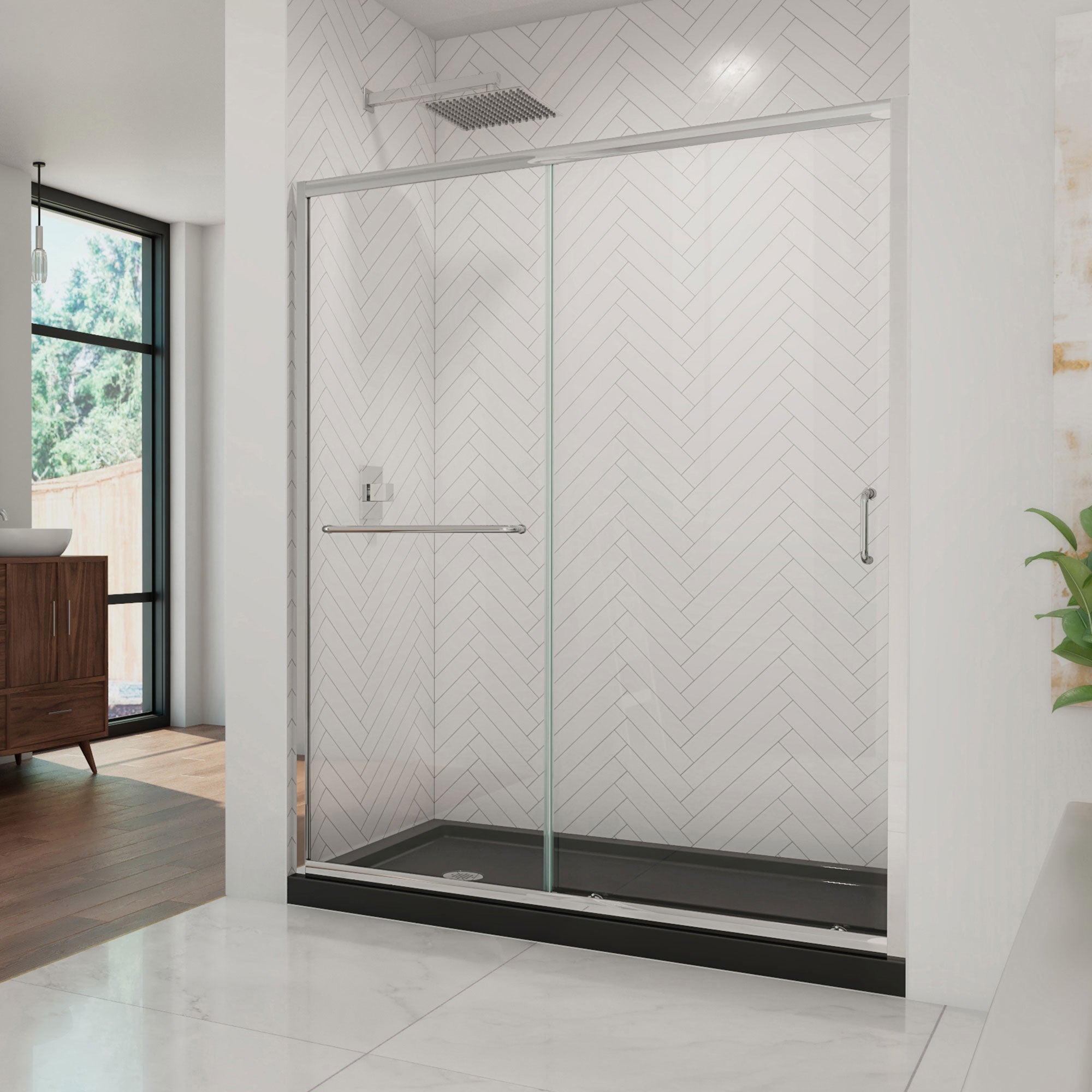 DreamLine Infinity-Z 60" W Shower Door and Base