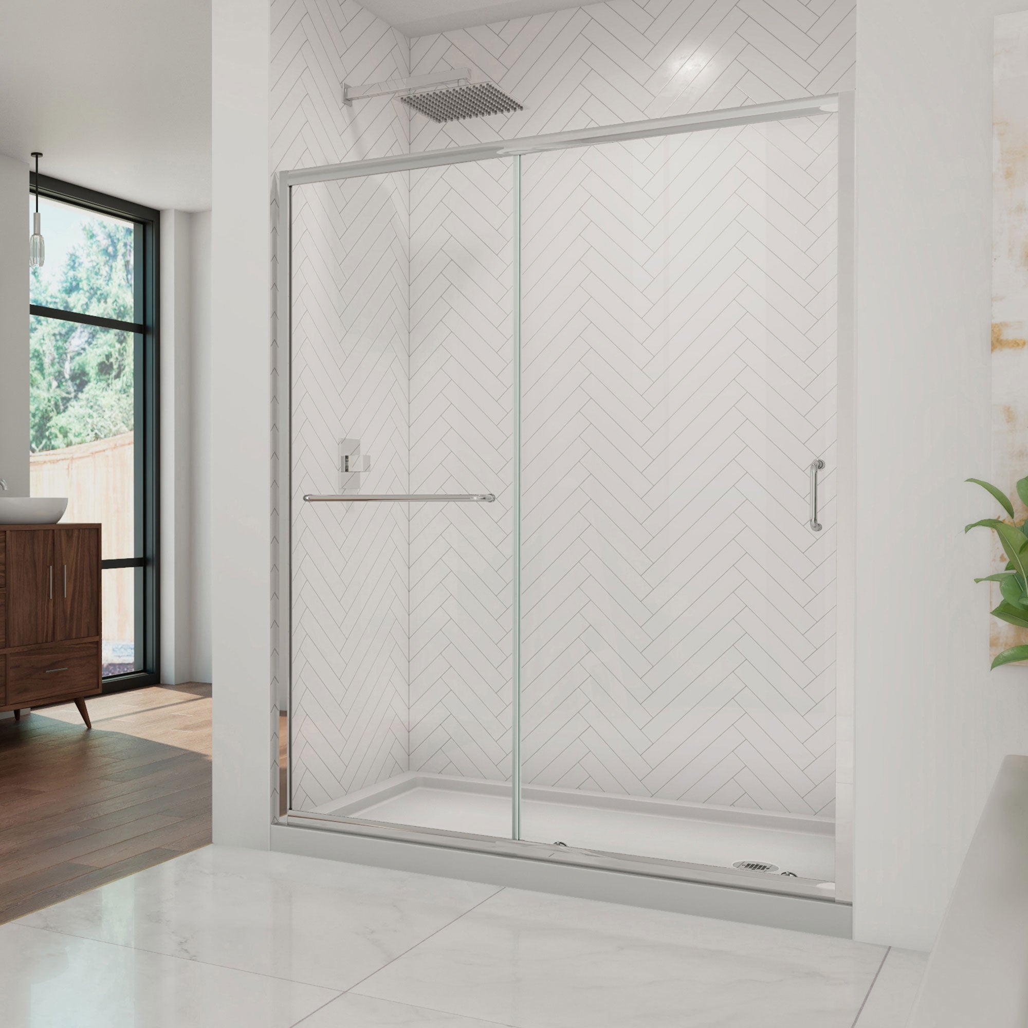DreamLine Infinity-Z 60" W Shower Door and Base