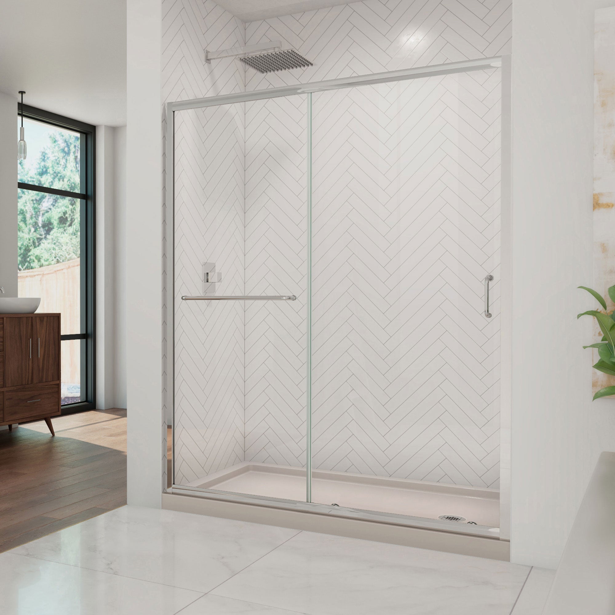 DreamLine Infinity-Z 60" W Shower Door and Base