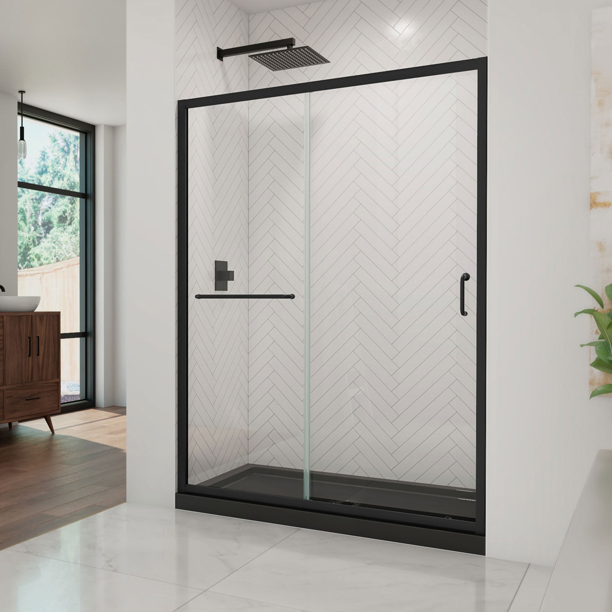 DreamLine Infinity-Z 54" W Shower Door and Base