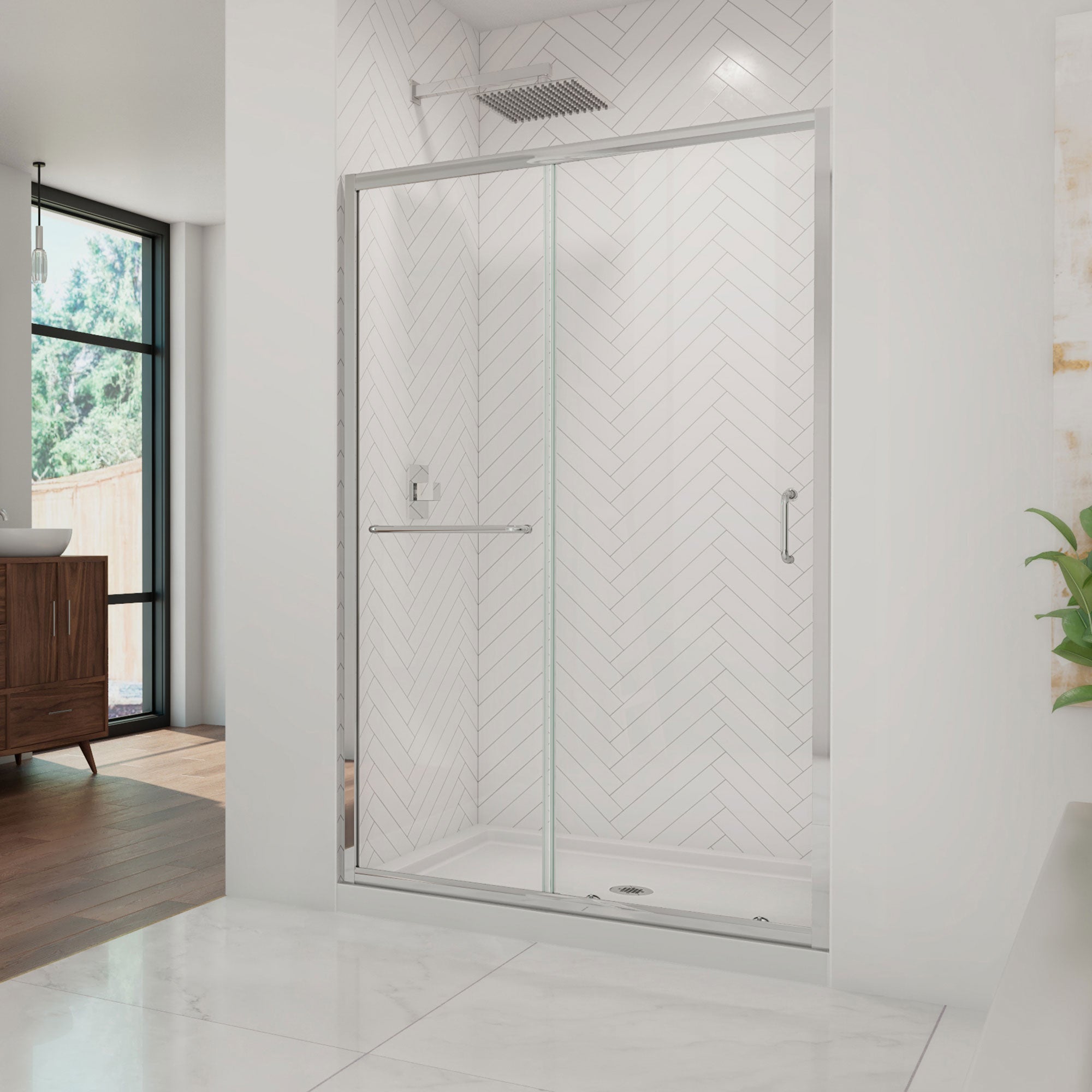 DreamLine Infinity-Z 48" W Shower Door and Base