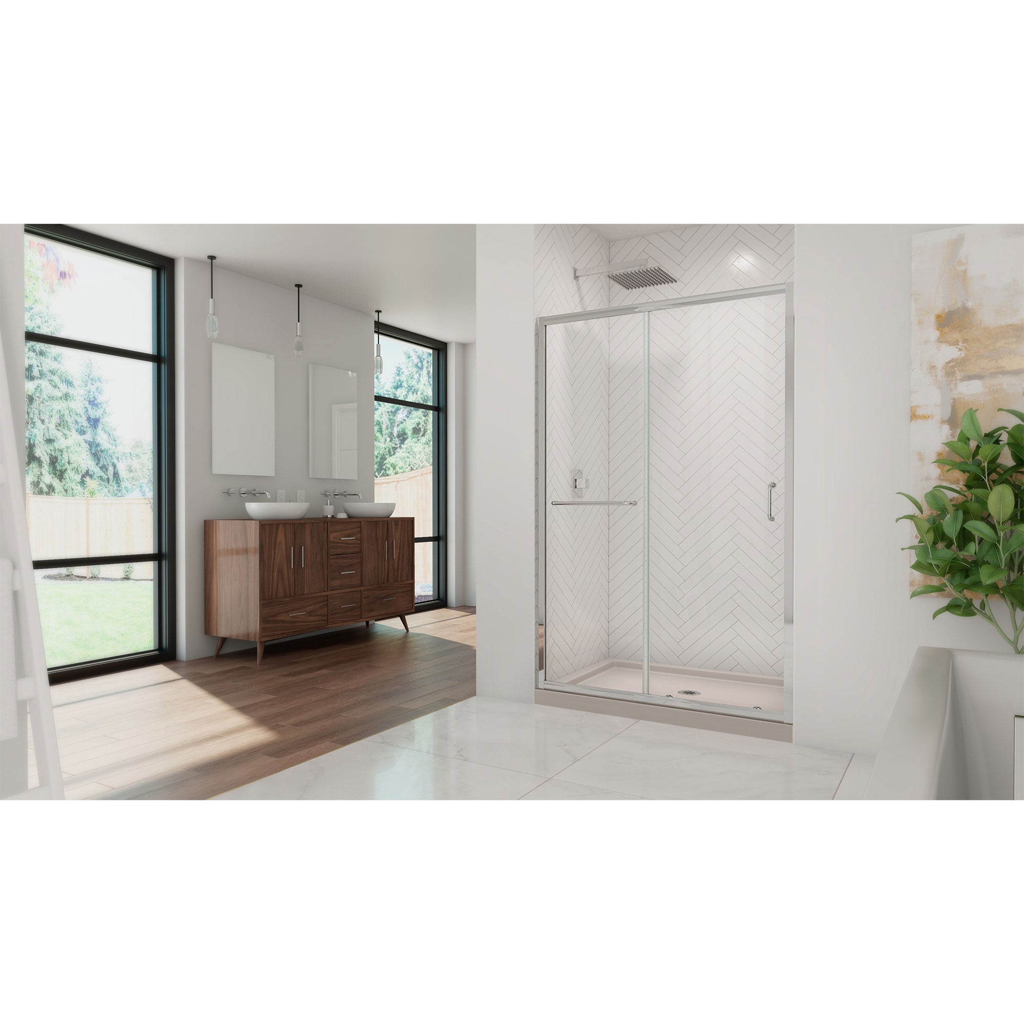 DreamLine Infinity-Z 48" W Shower Door and Base