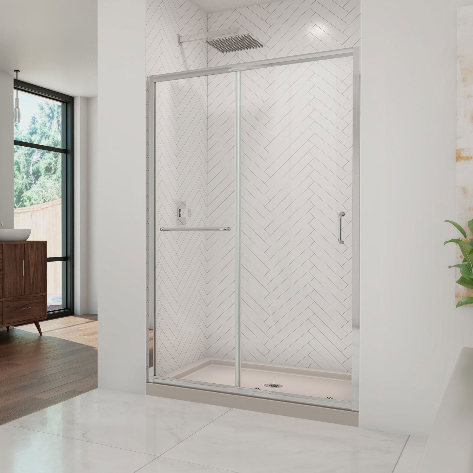 DreamLine Infinity-Z 48" W Shower Door and Base