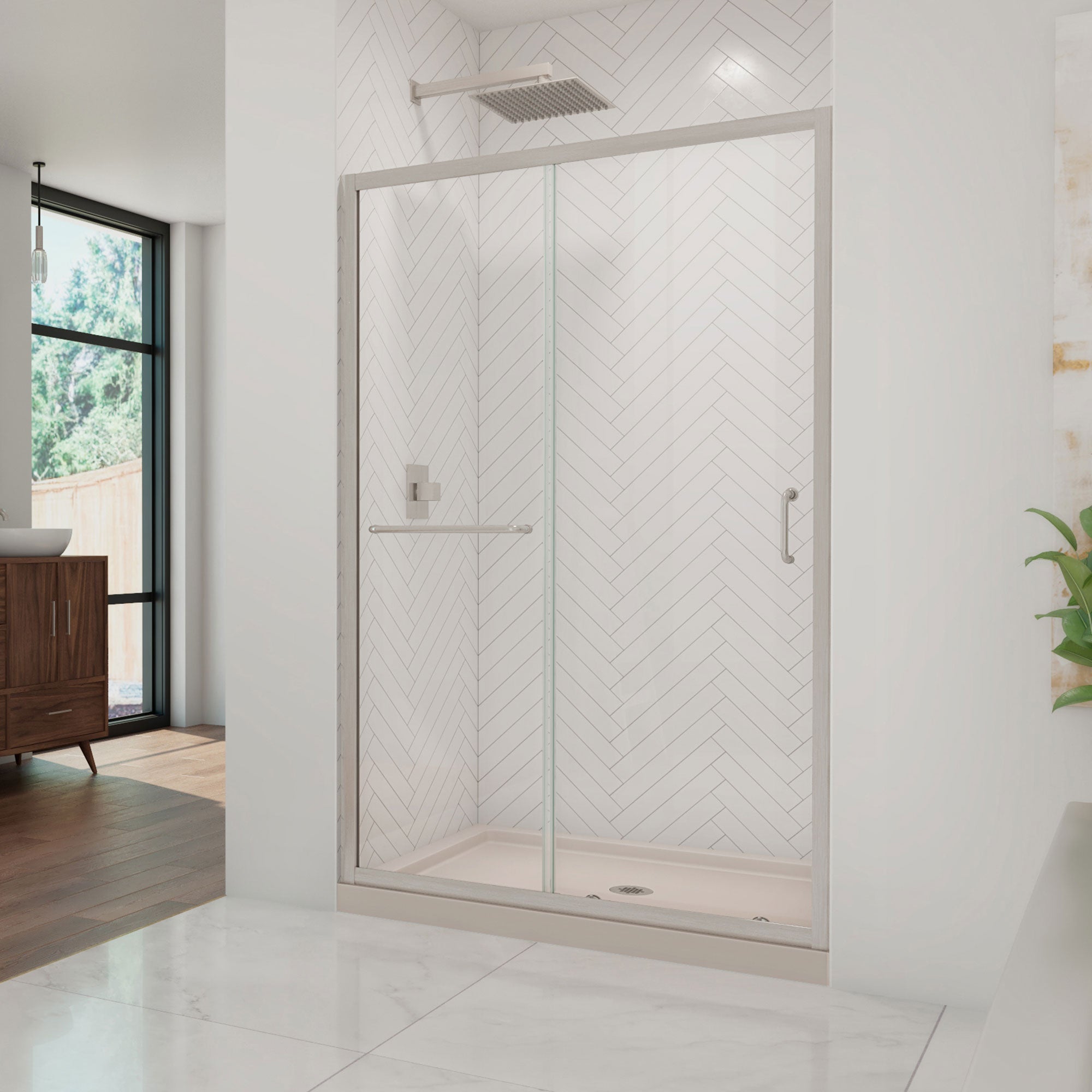 DreamLine Infinity-Z 48" W Shower Door and Base
