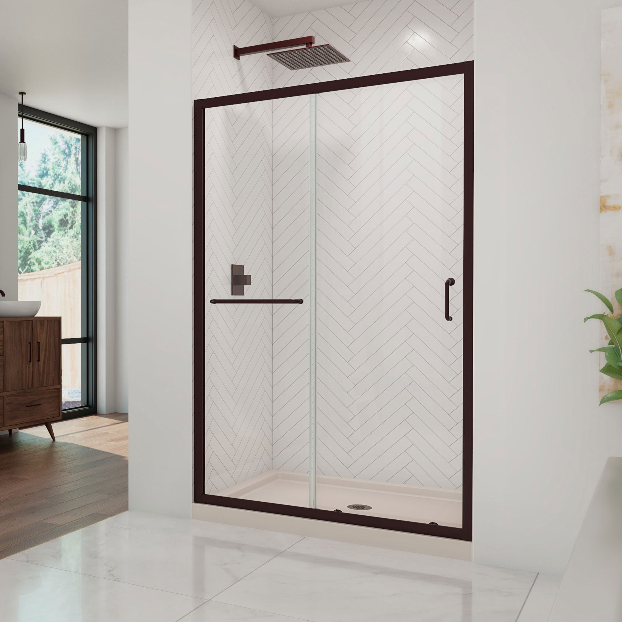 DreamLine Infinity-Z 48" W Shower Door and Base