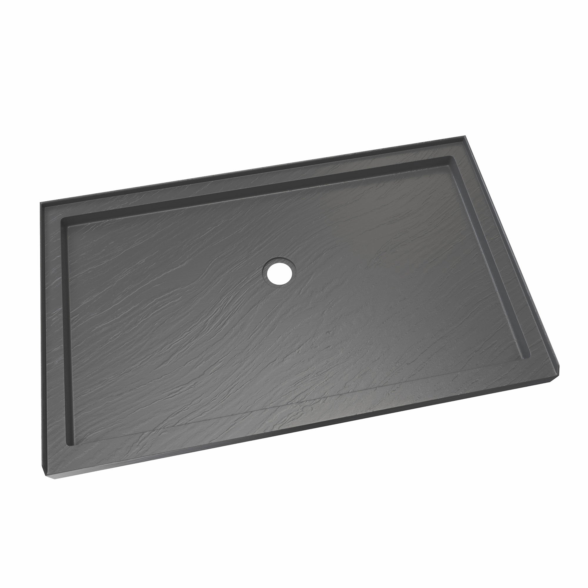 DreamLine SlimLine 34 inch D x 60 inch W x 2 3/4 inch H Right Drain Single Threshold Shower Base