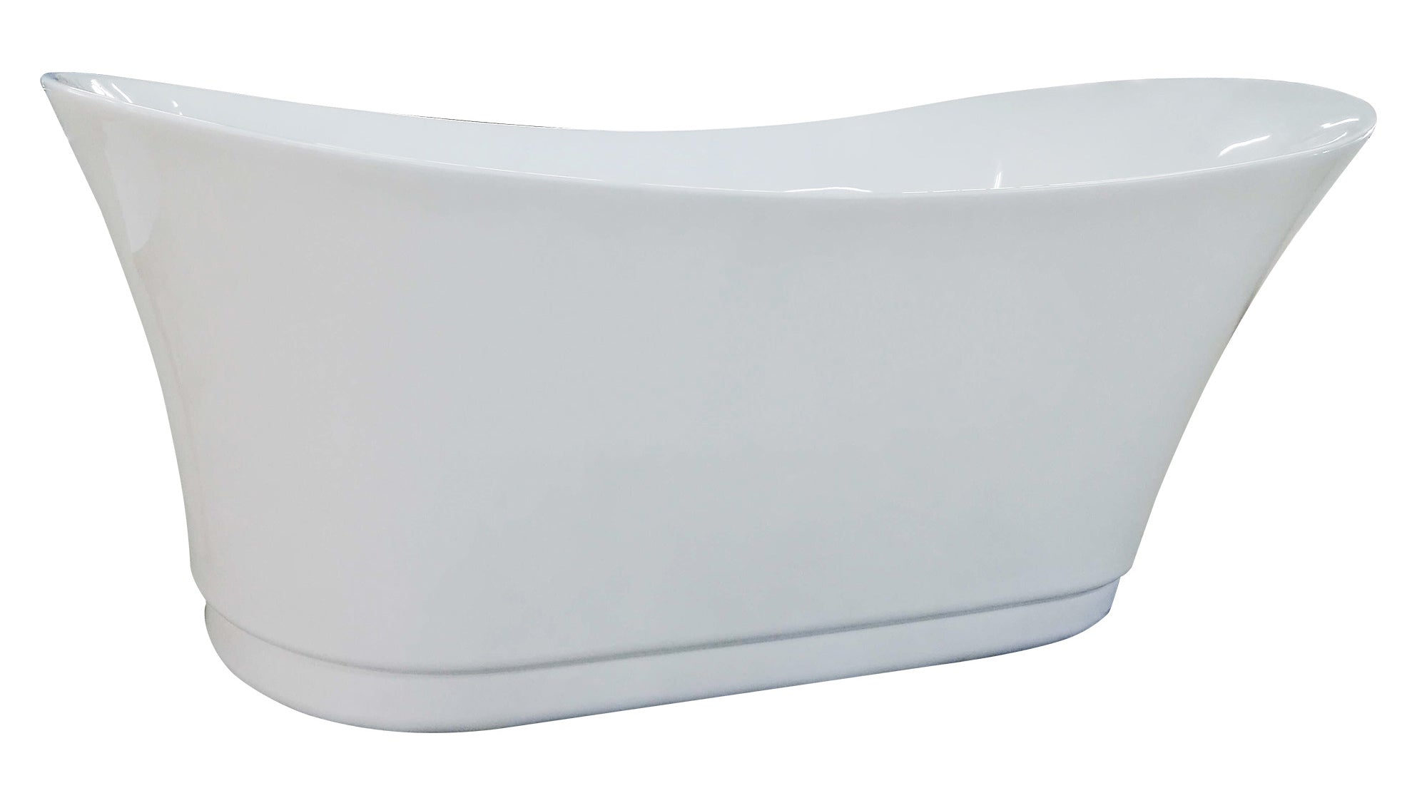 EAGO AM2140 6′ White Freestanding Air Bubble Bathtub with LED Lighting